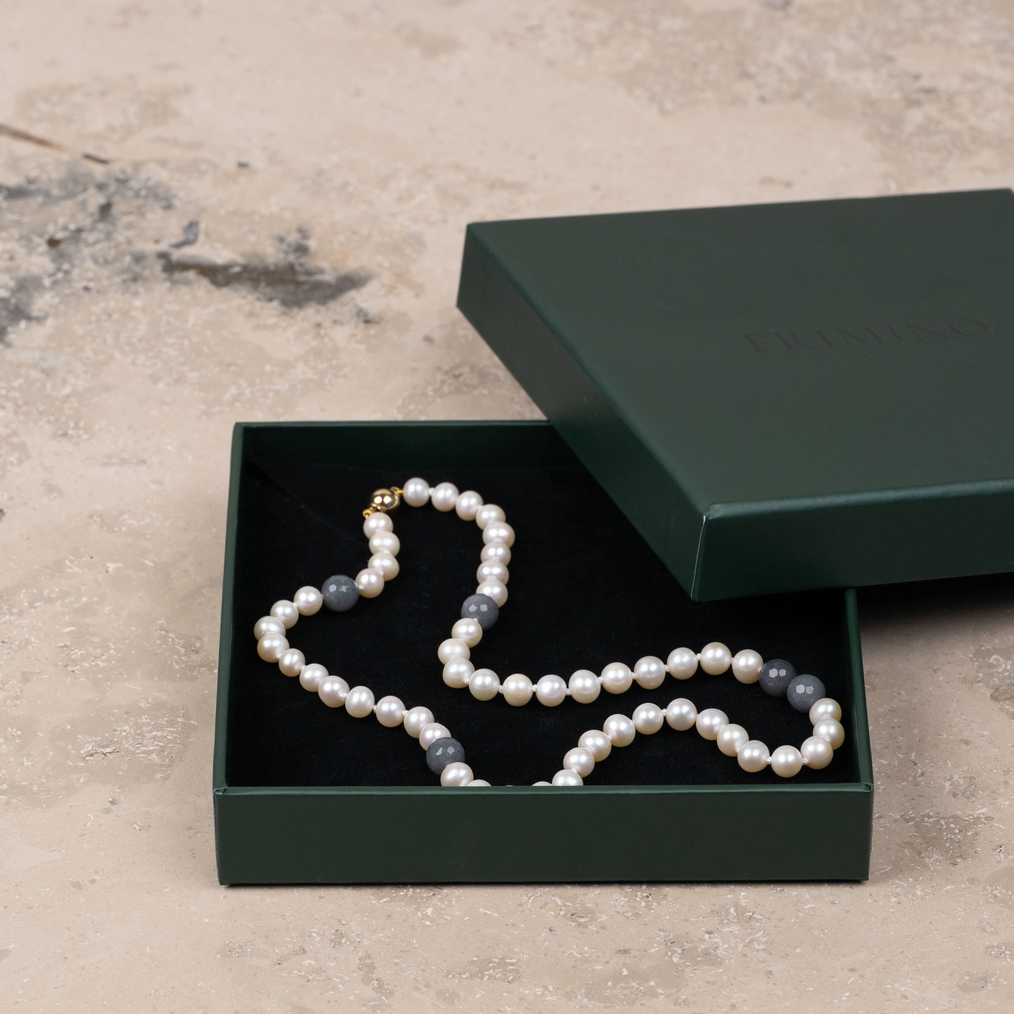 Halskjede Milena Pearl & Grey - Image 6
