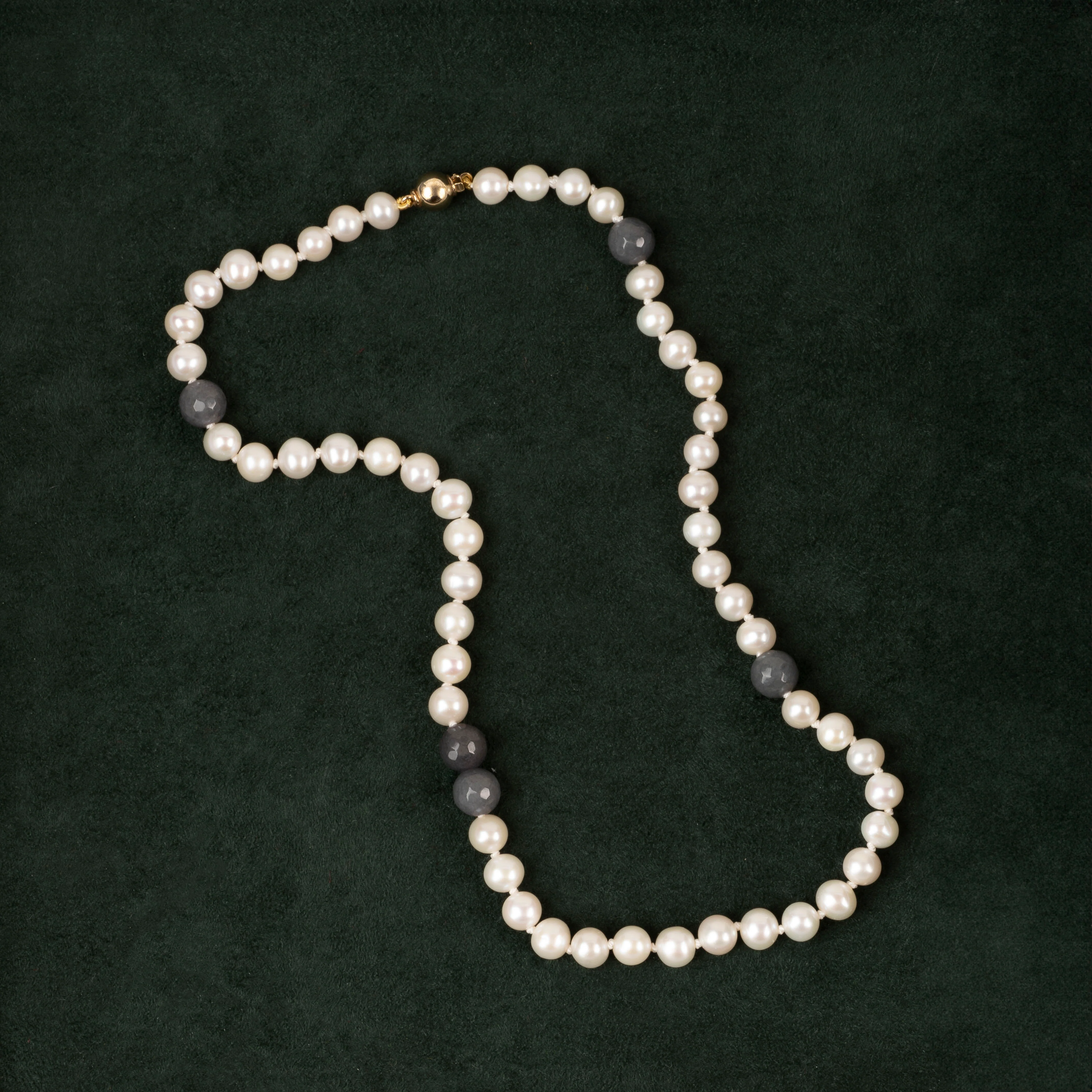 Halskjede Milena Pearl & Grey - Image 8