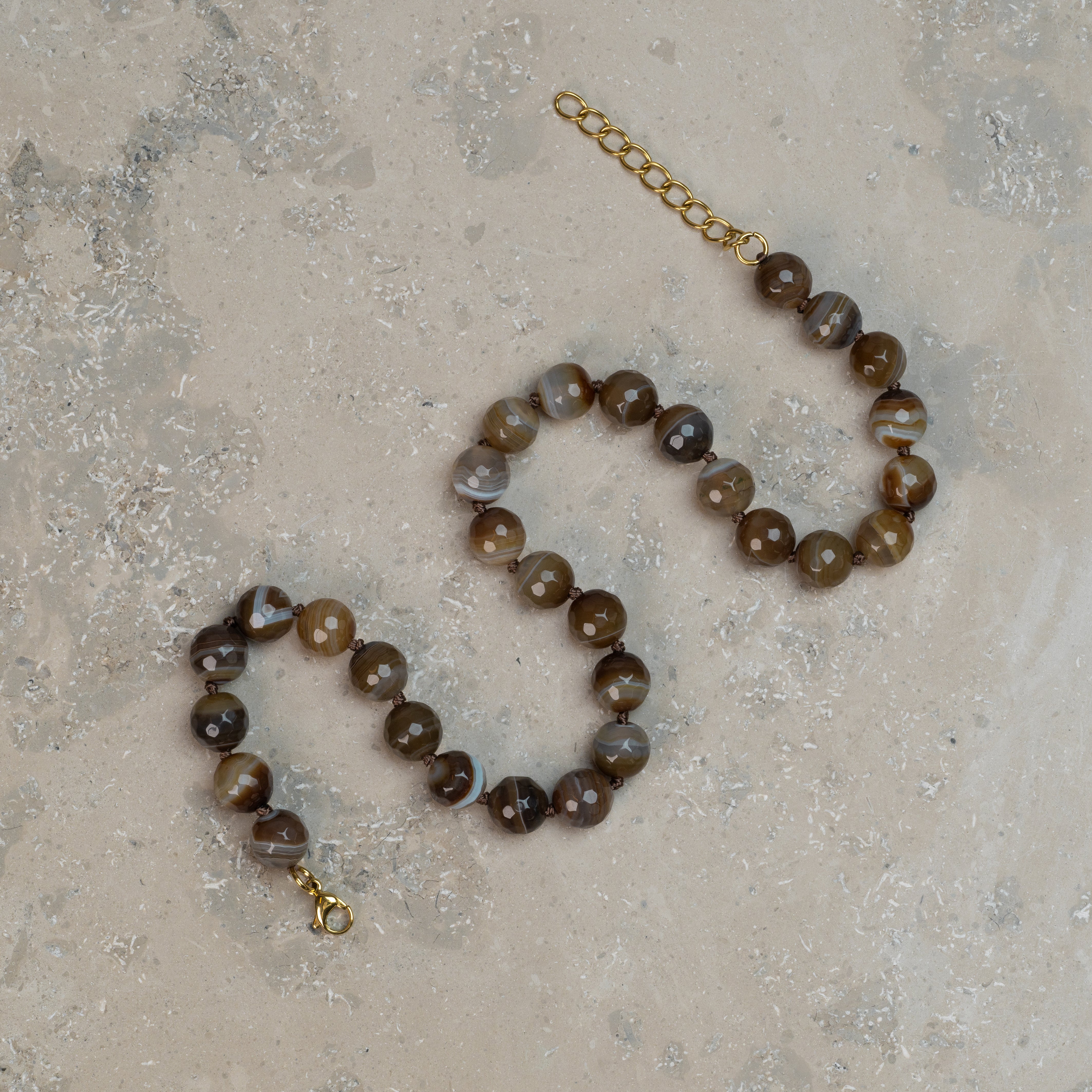 Halskjede Zoe Brown Agate - Image 4
