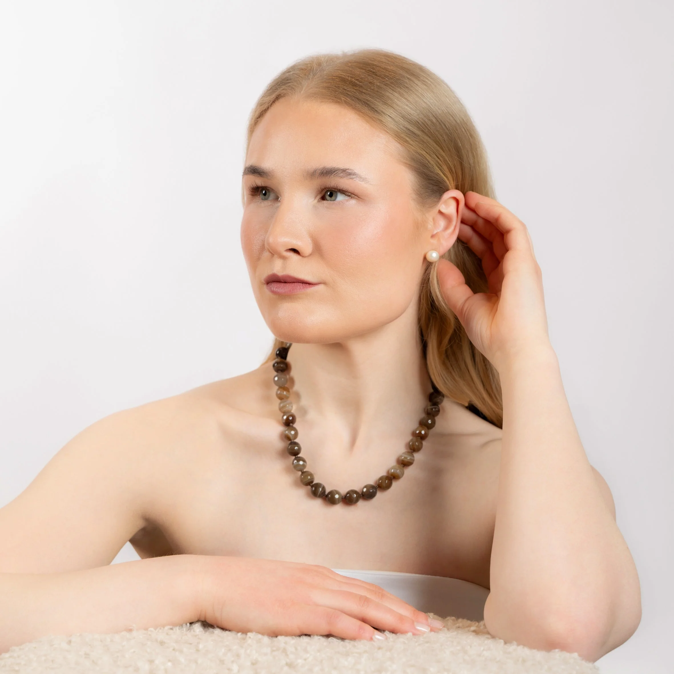 Halskjede Zoe Brown Agate - Image 5