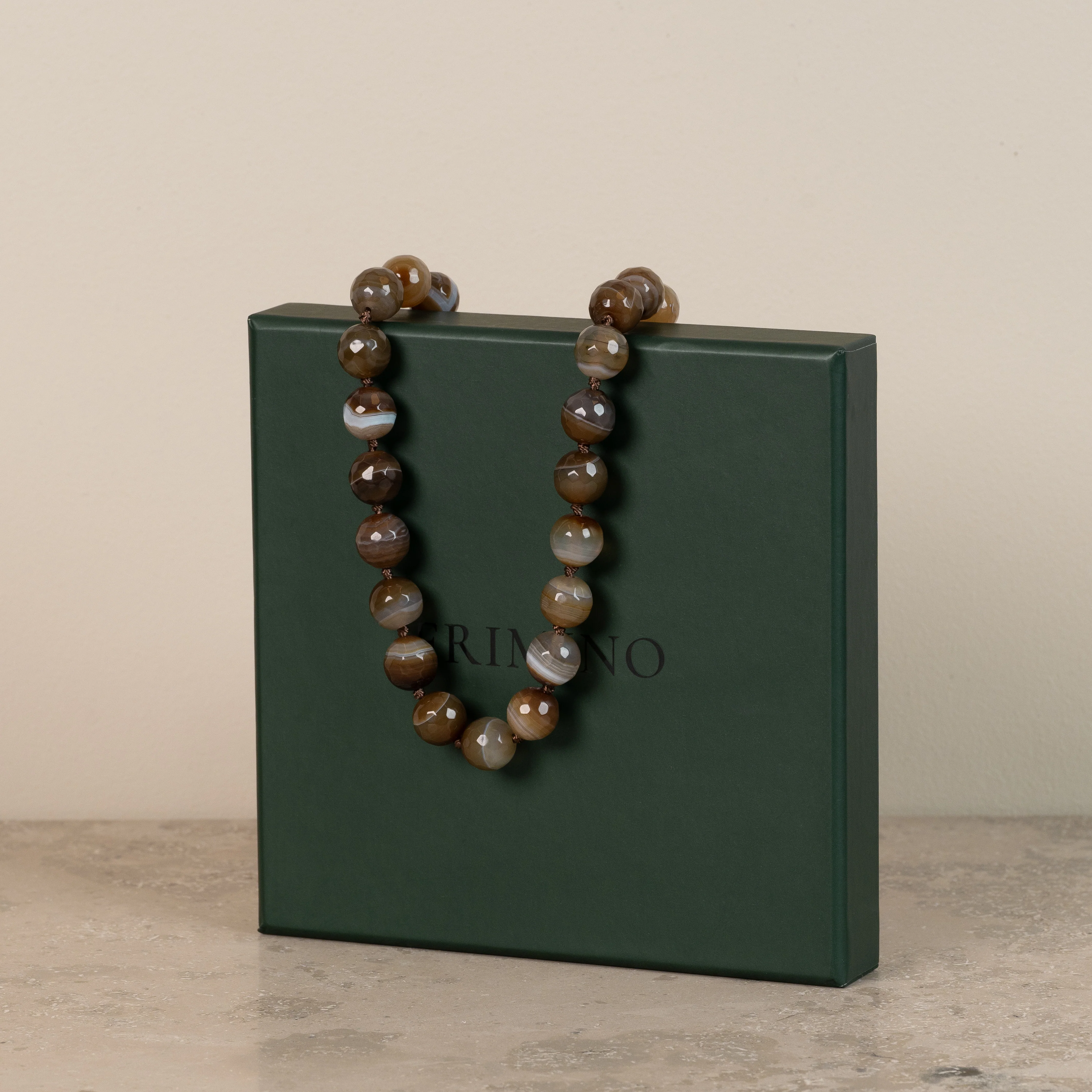 Halskjede Zoe Brown Agate - Image 7