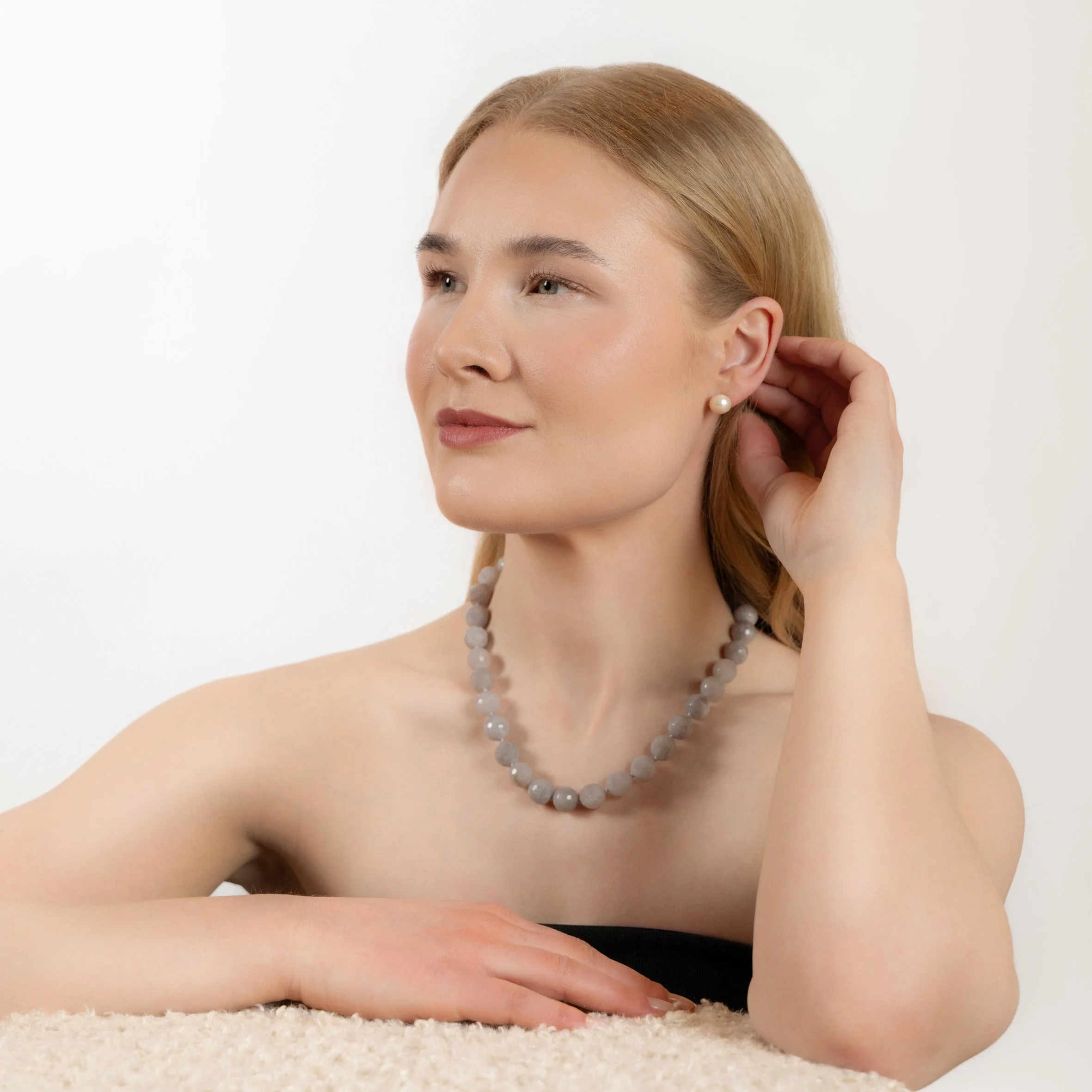 Halskjede Zoe Grey Agate - Image 6