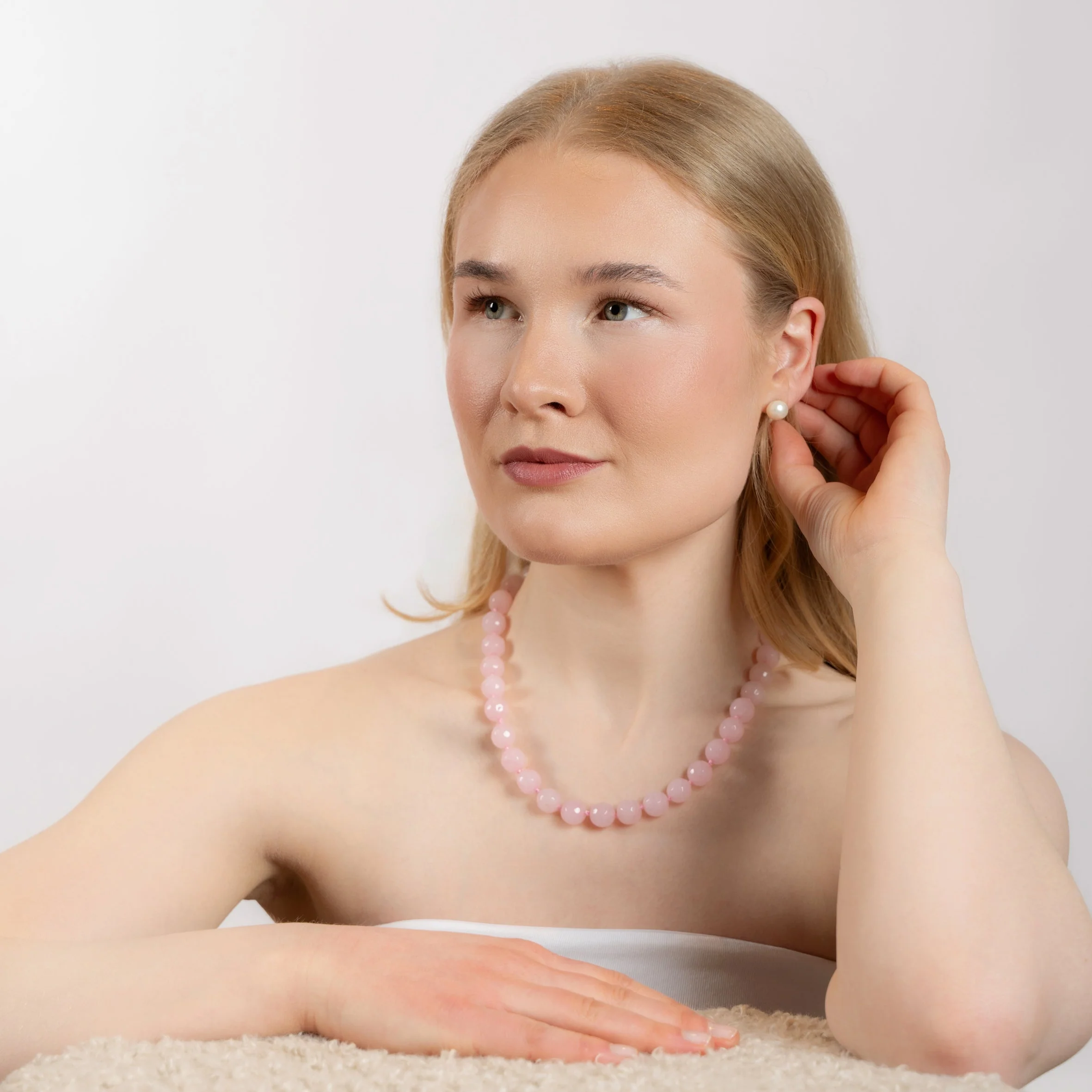Halskjede Zoe Rose Quartz - Image 5