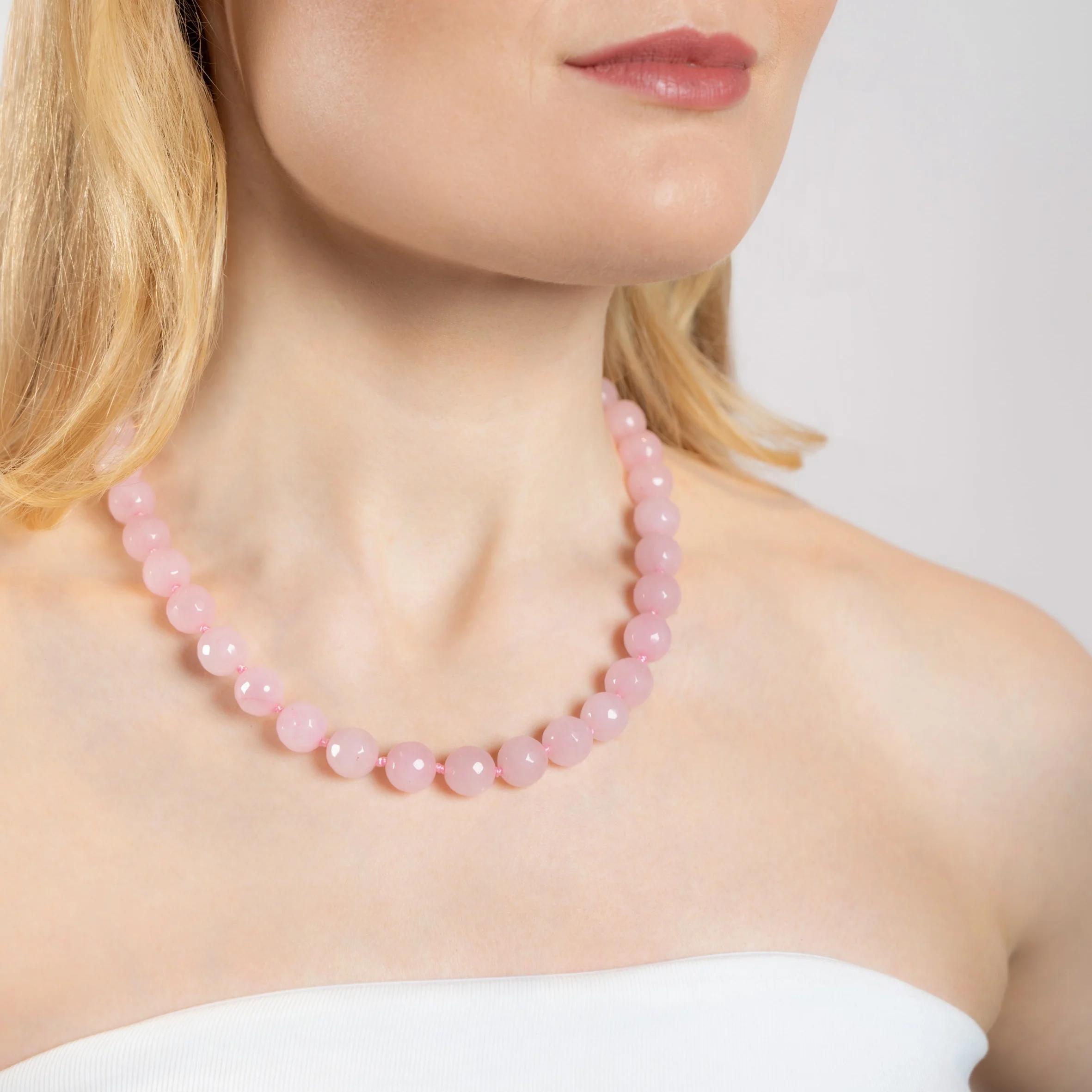 Halskjede Zoe Rose Quartz - Image 6