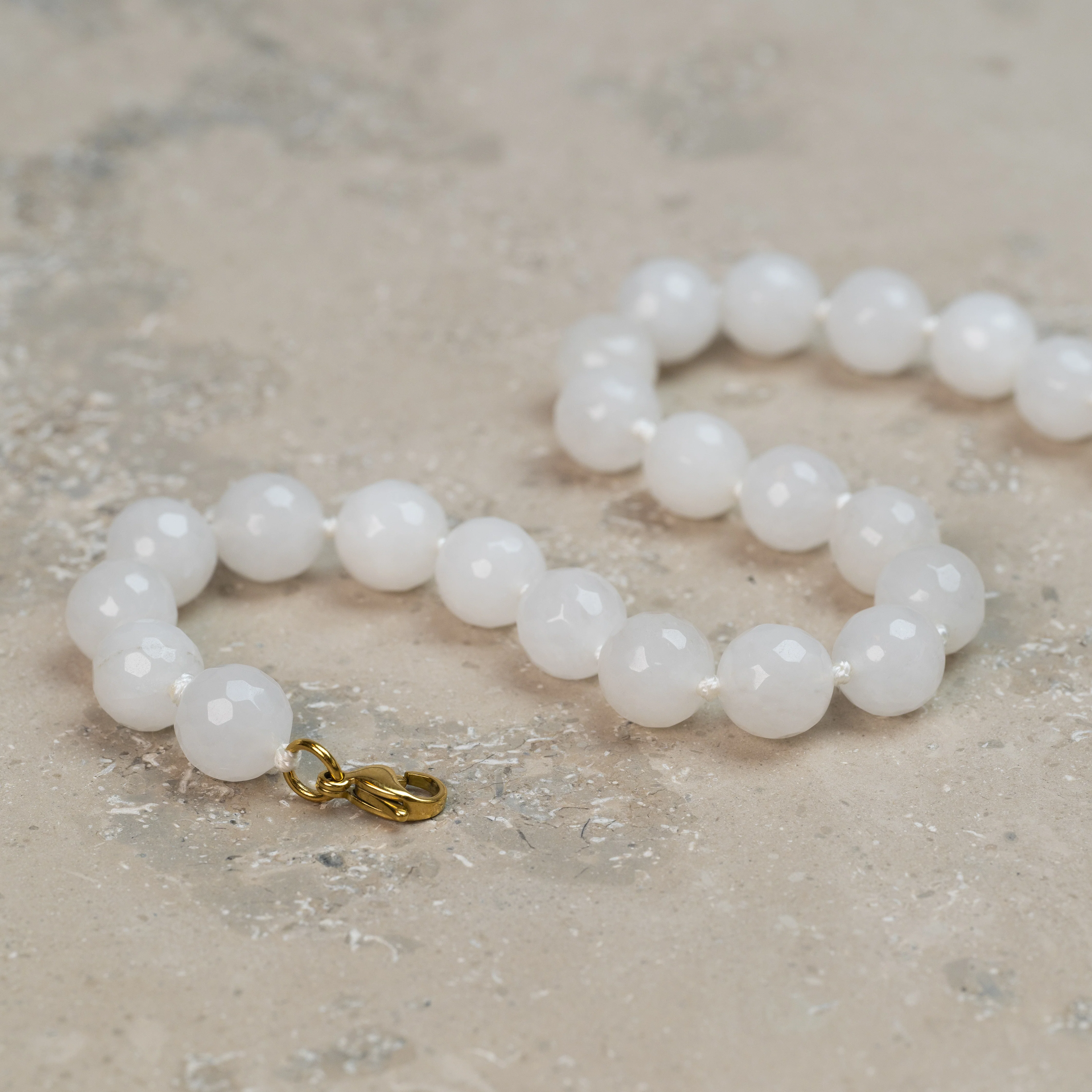 Halskjede Zoe White Agate - Image 3
