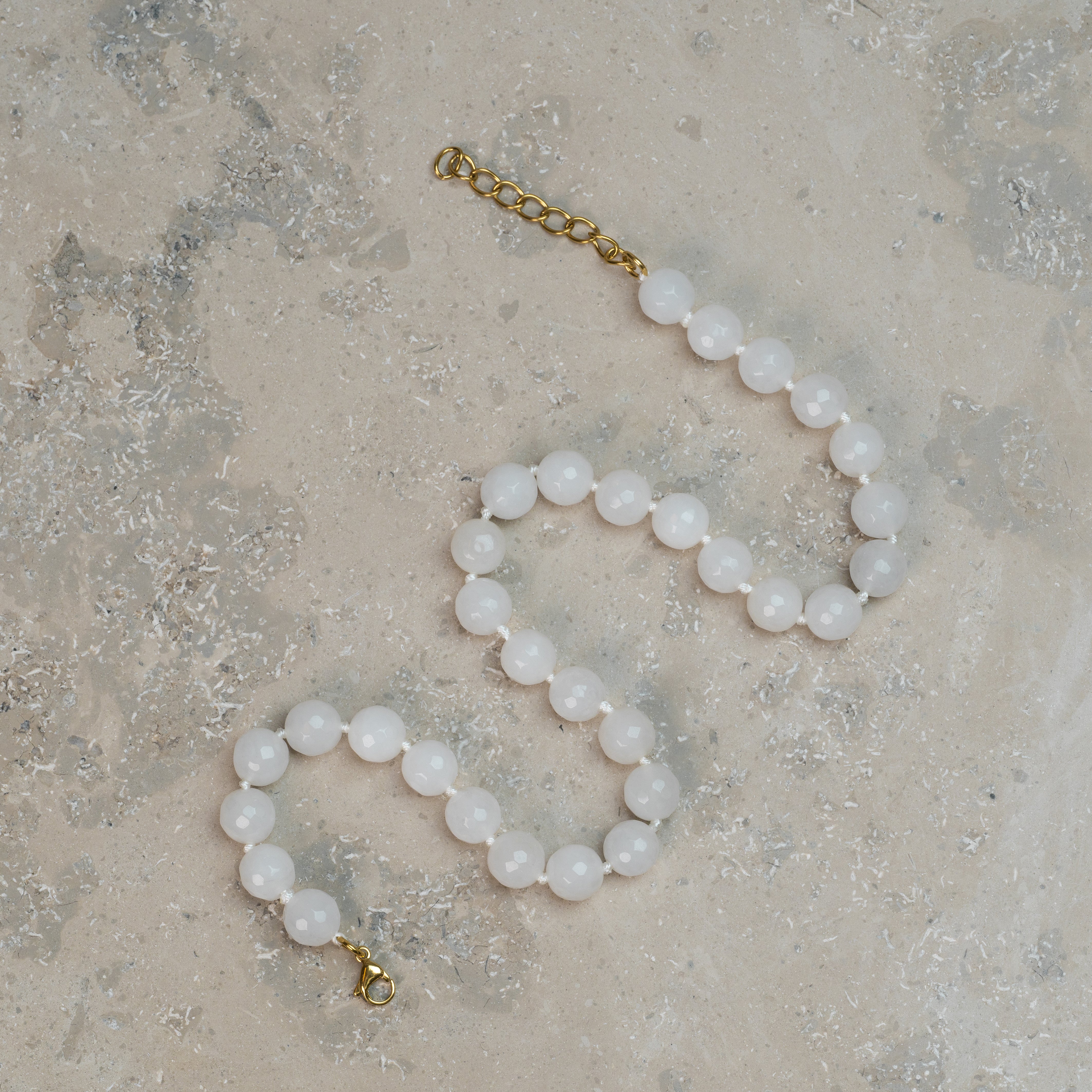 Halskjede Zoe White Agate - Image 4
