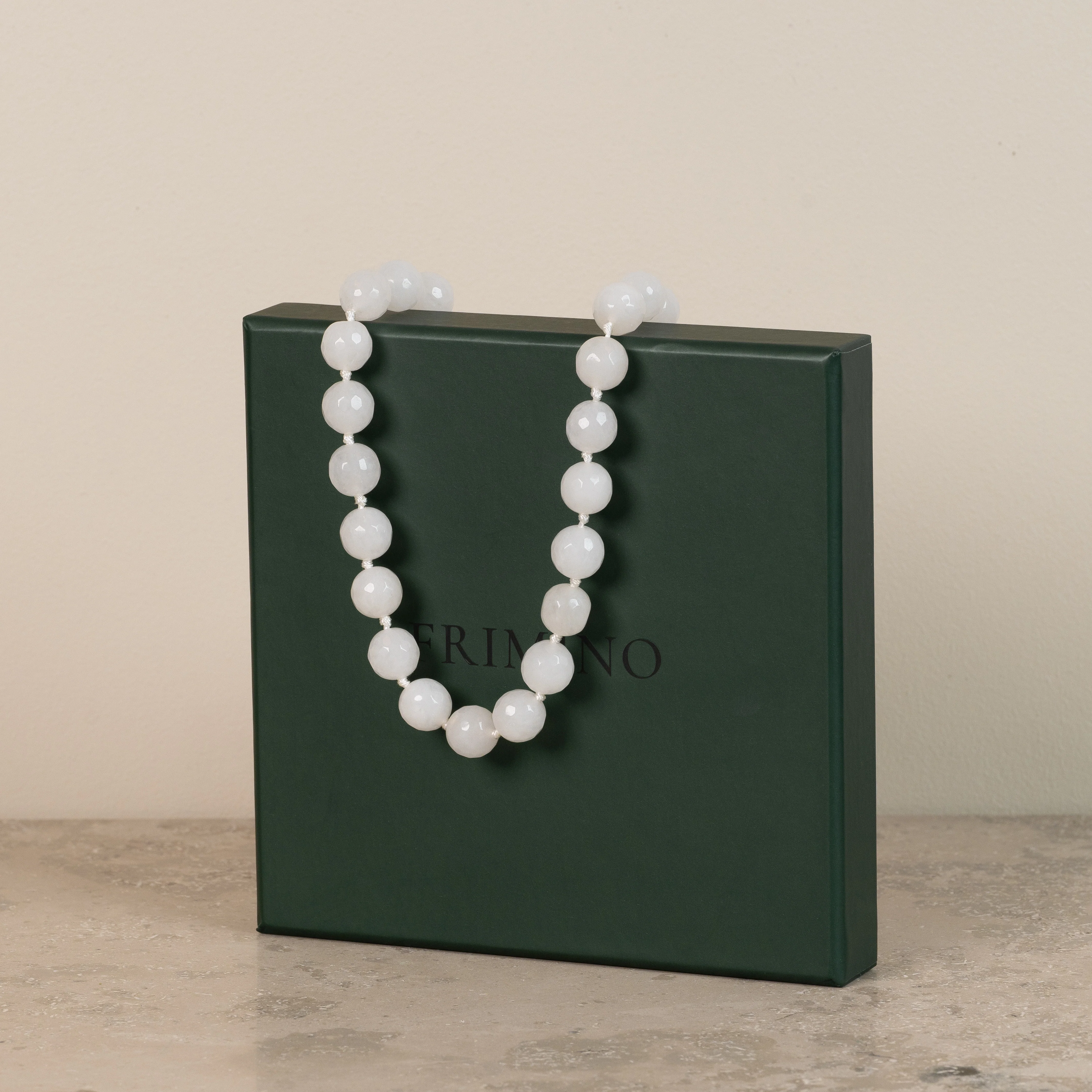 Halskjede Zoe White Agate - Image 7