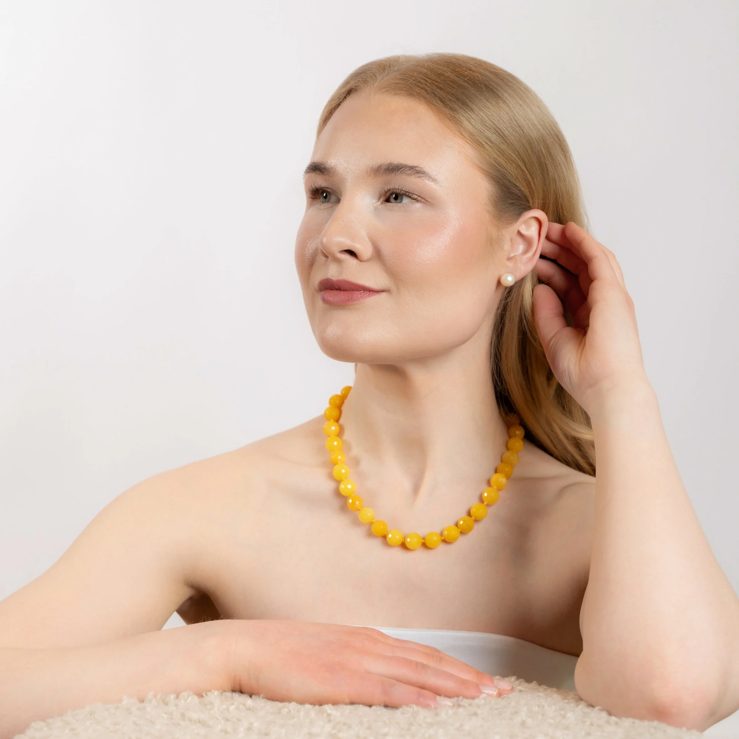 Halskjede Zoe Yellow Agate - Image 6