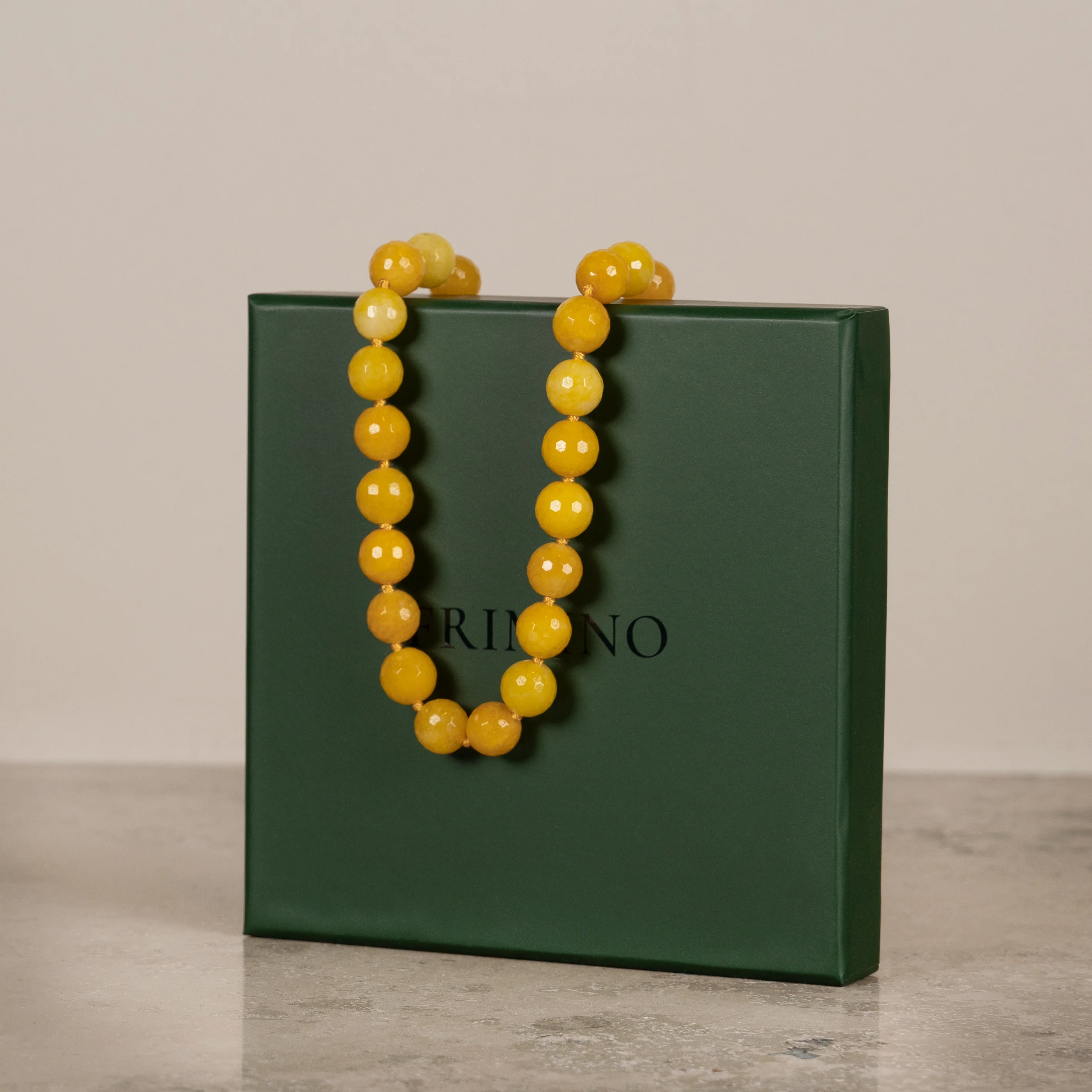 Halskjede Zoe Yellow Agate - Image 7