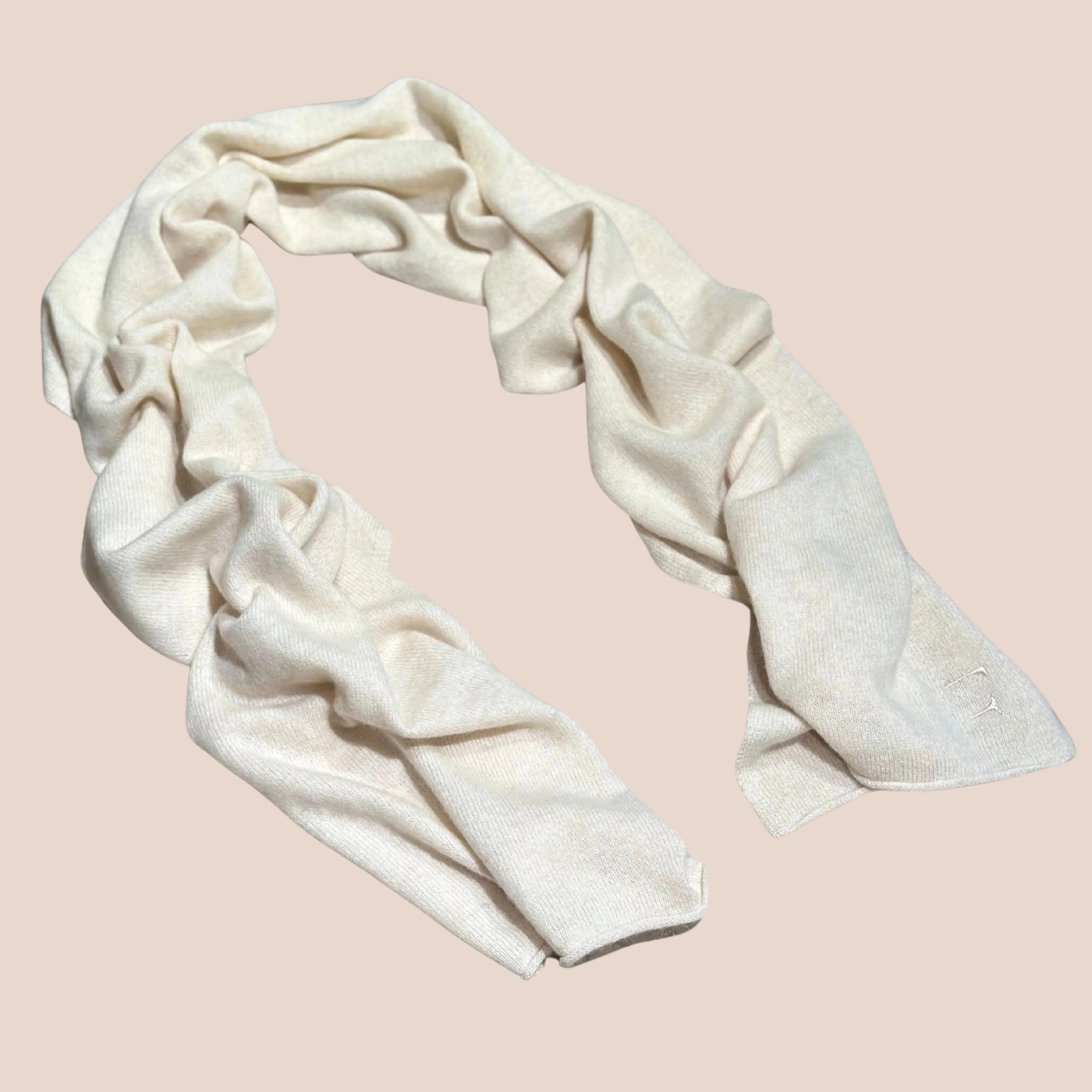 Kashmirskjerf Lyon Cream - Image 4