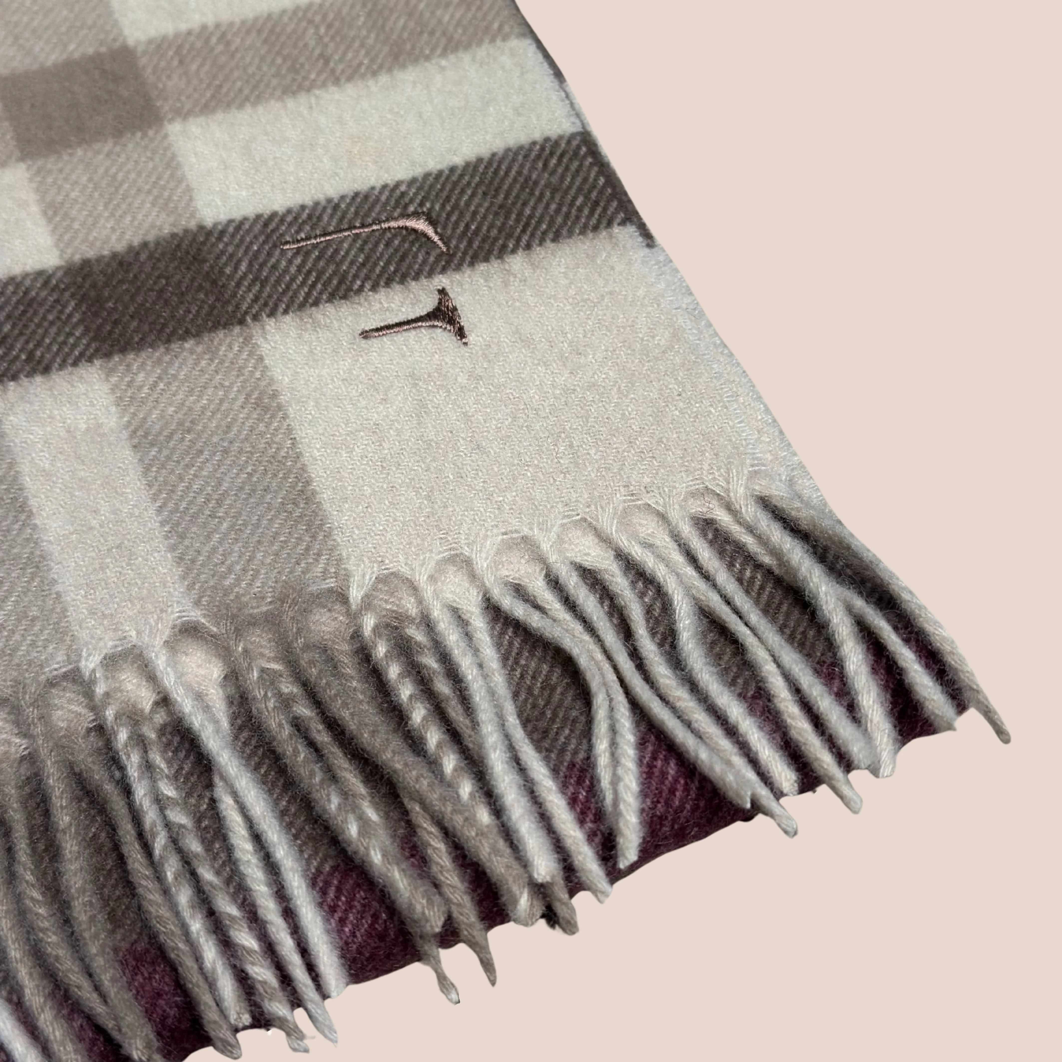 Kashmirskjerf Torino Burgundy - Image 3