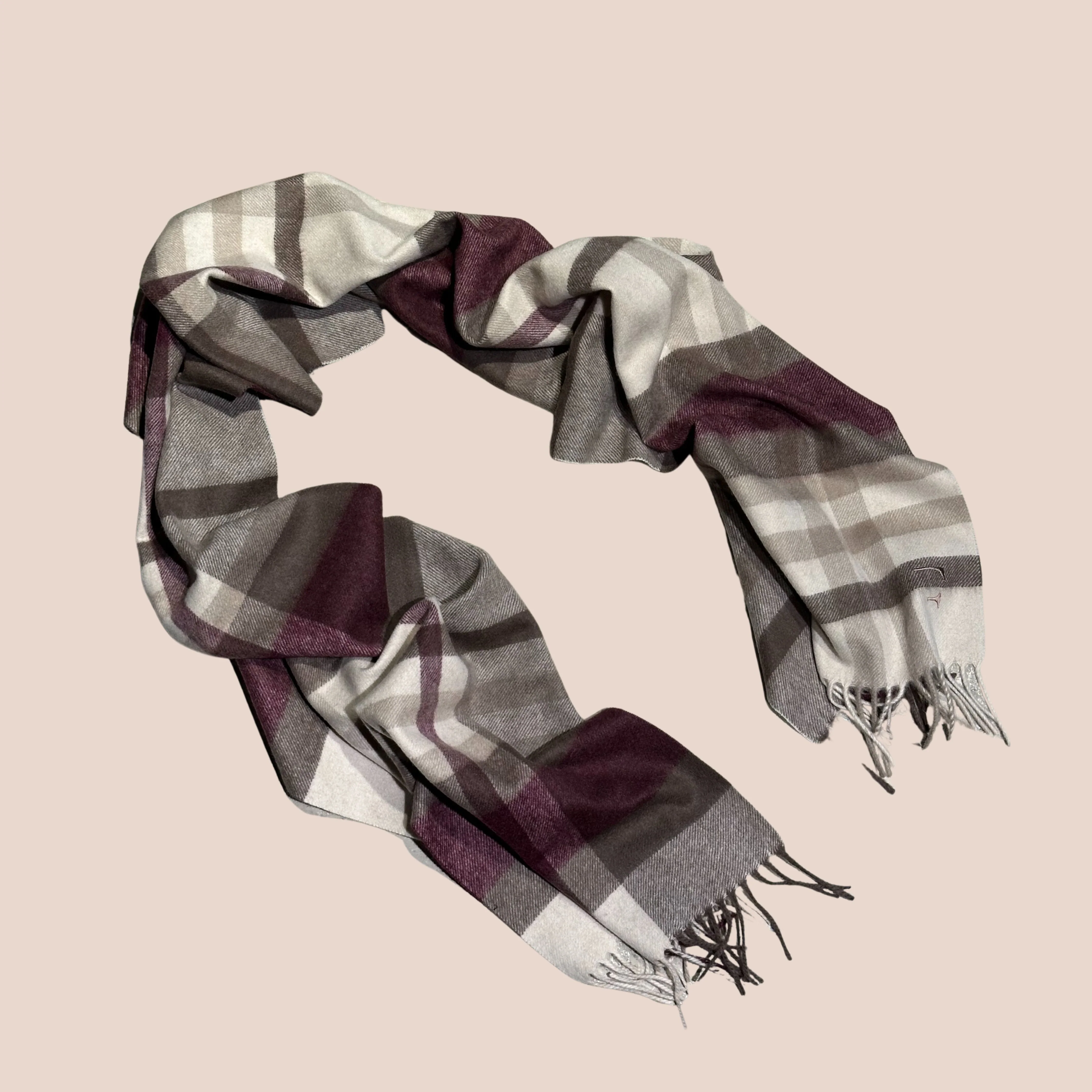 Kashmirskjerf Torino Burgundy - Image 4