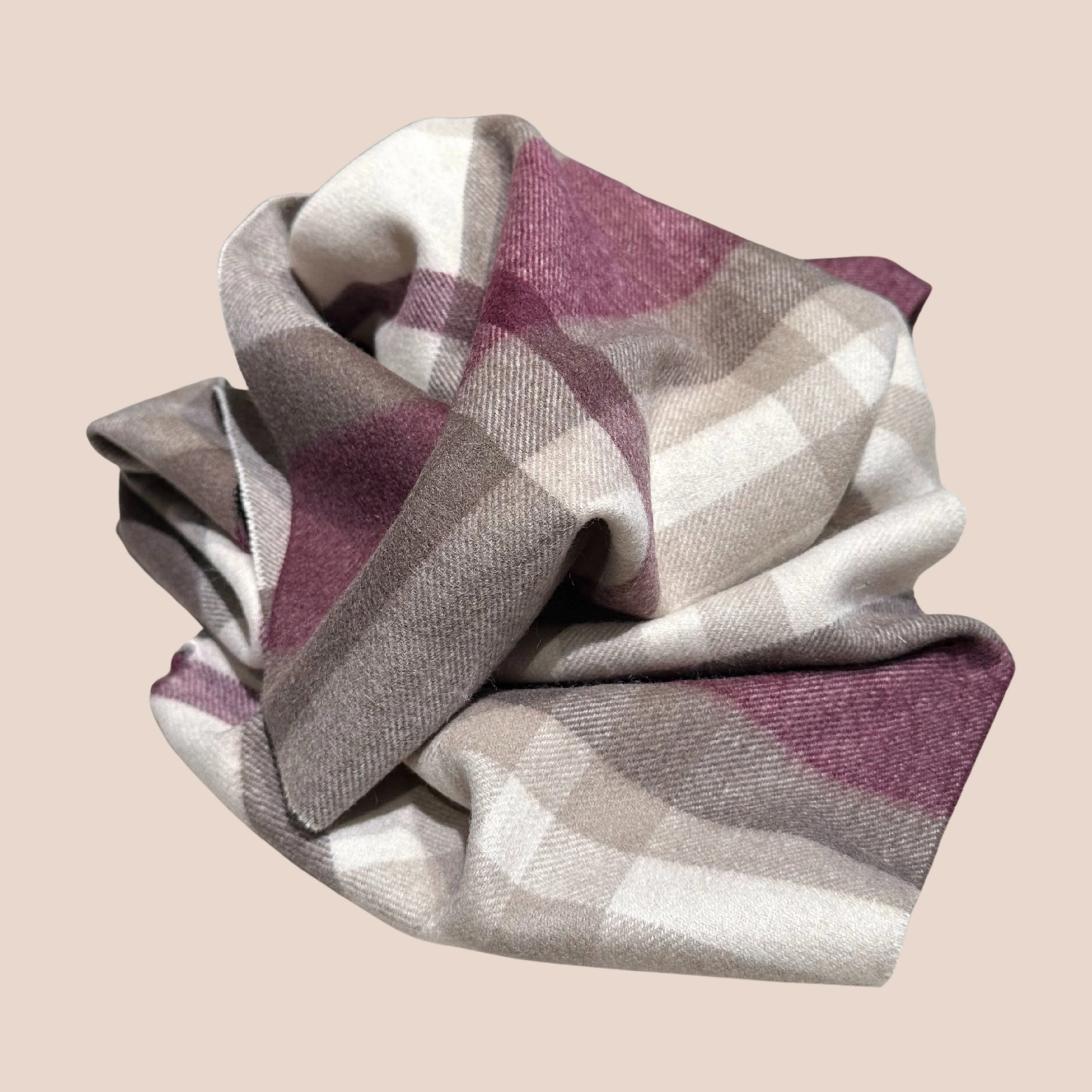 Kashmirskjerf Torino Burgundy - Image 5