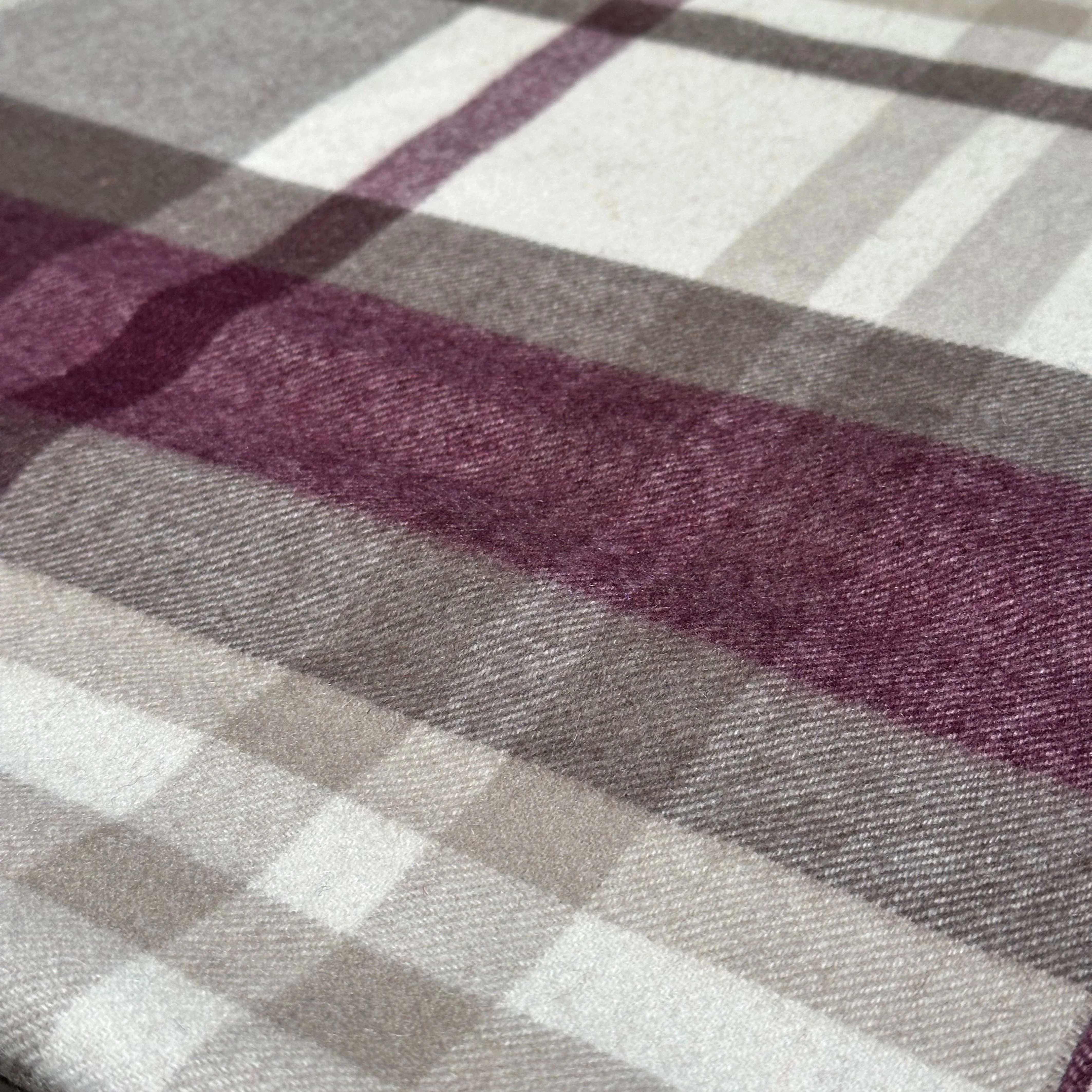 Kashmirskjerf Torino Burgundy - Image 7