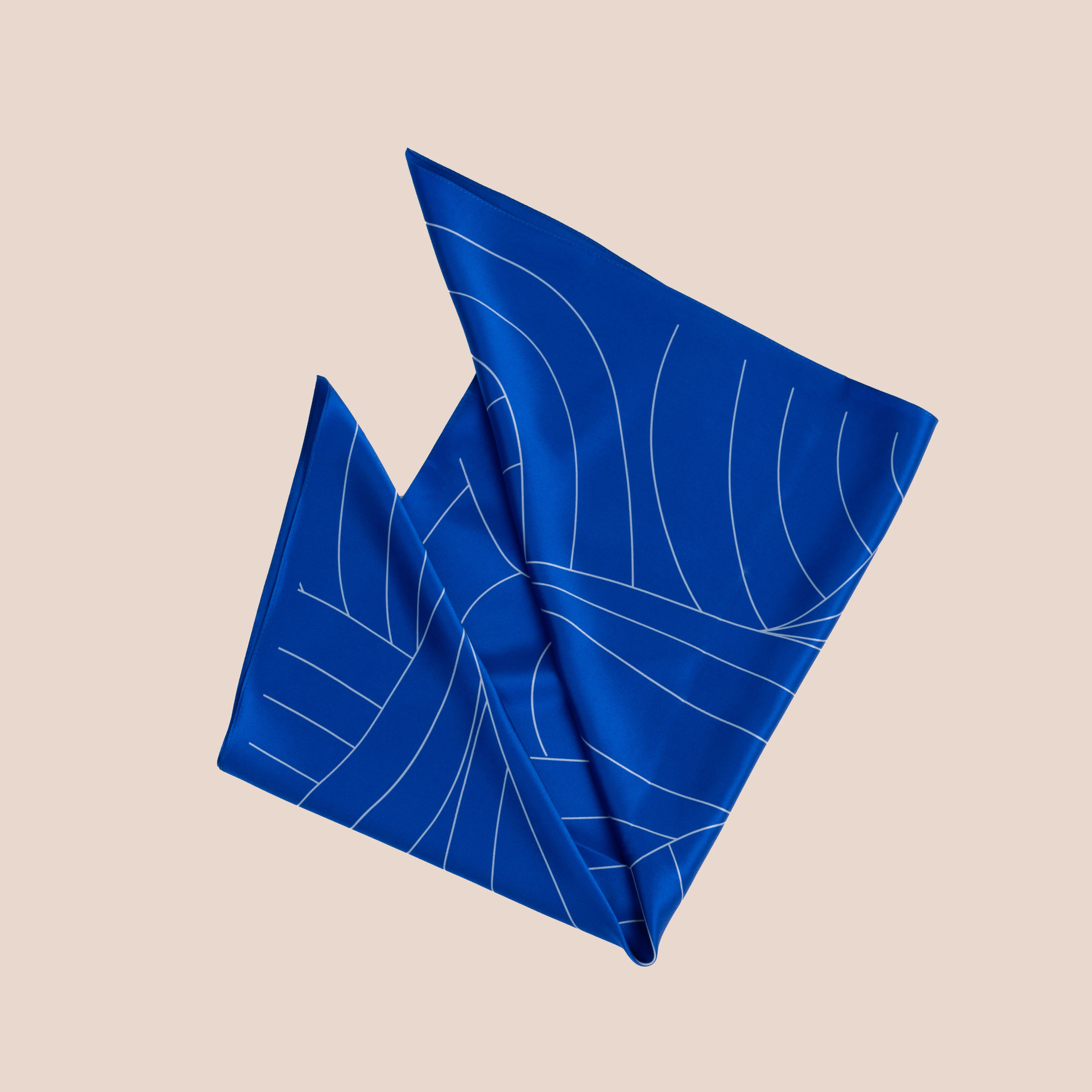 Silkeskjerf Palma Royal Blue - Image 5