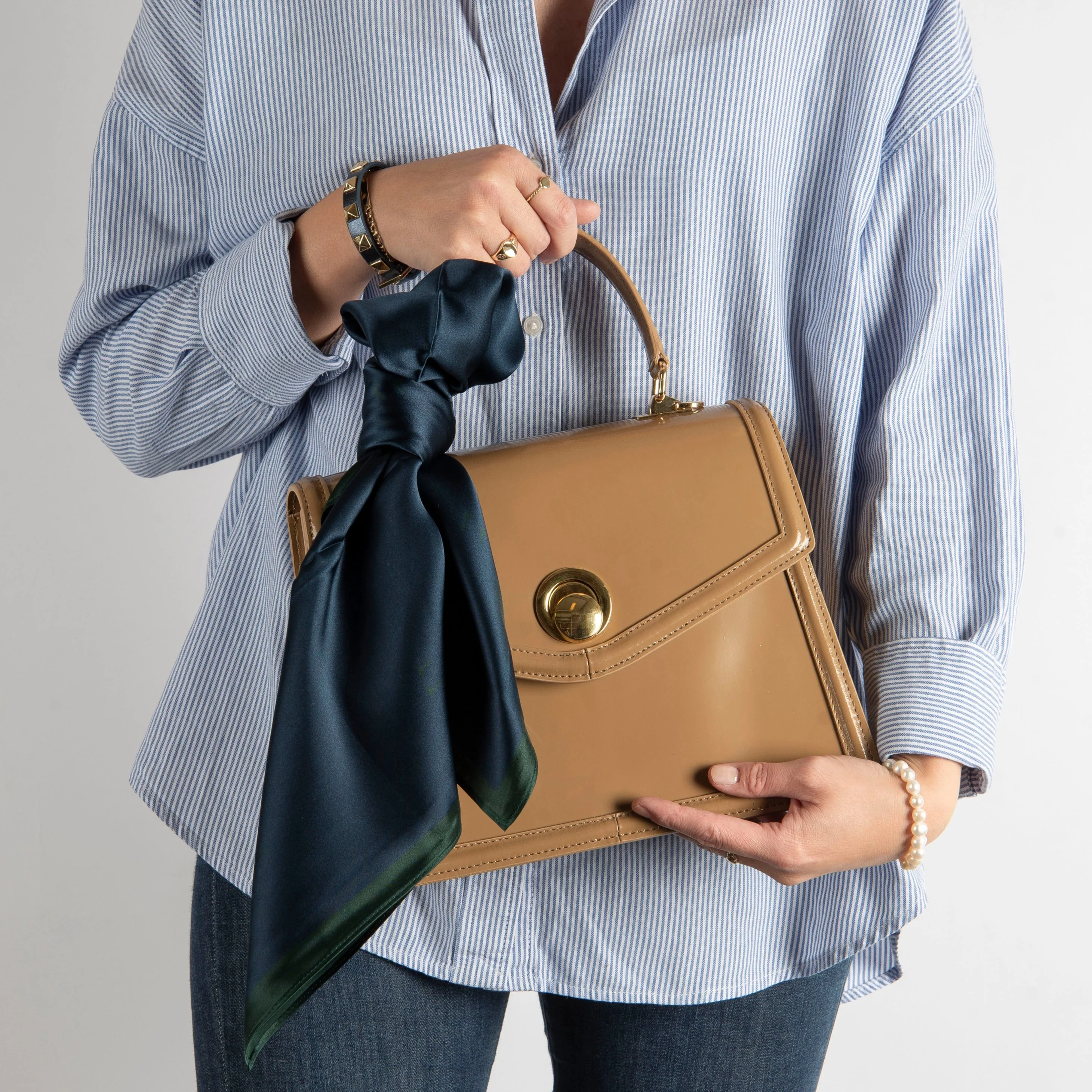 Veske Skinn Bella Beige - Image 6