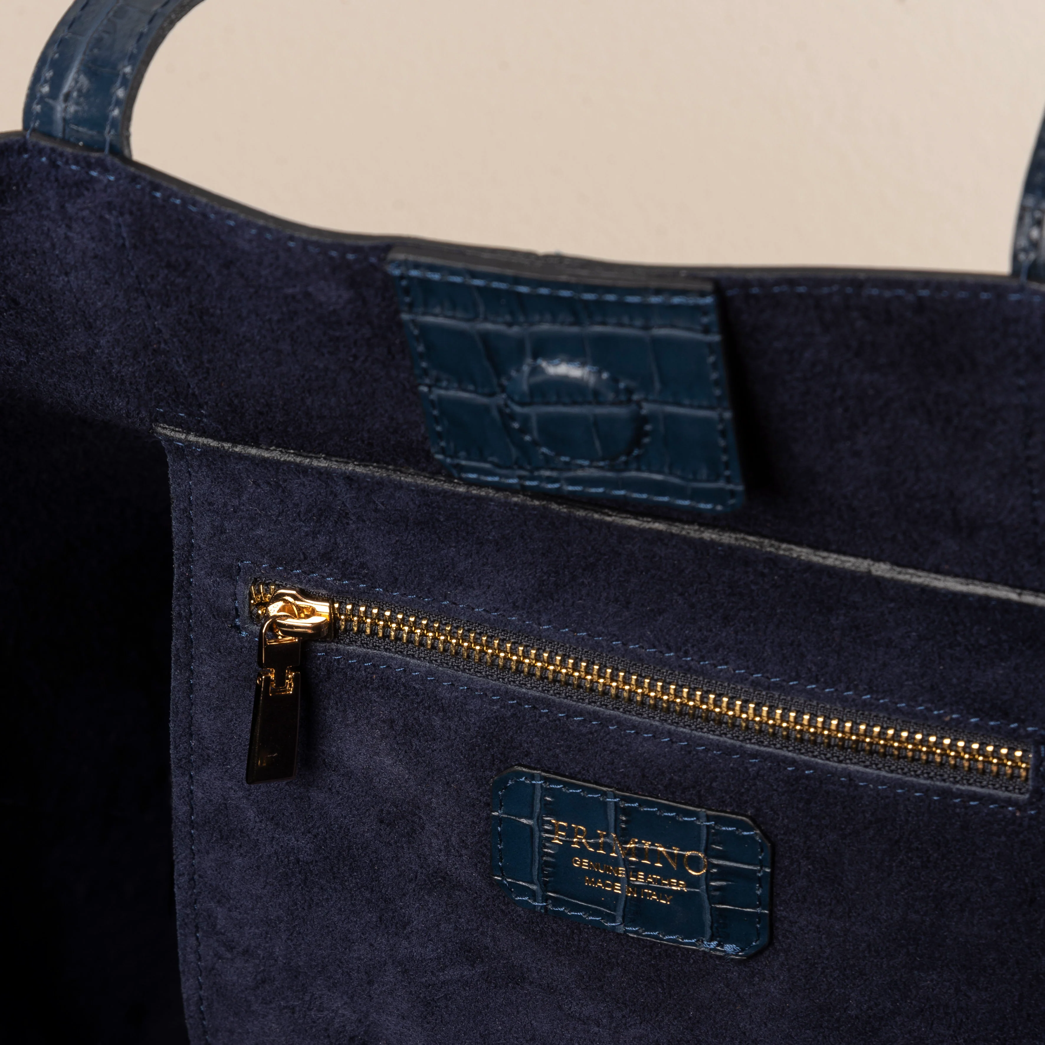 Veske Skinn Felice Tote Blue - Image 6