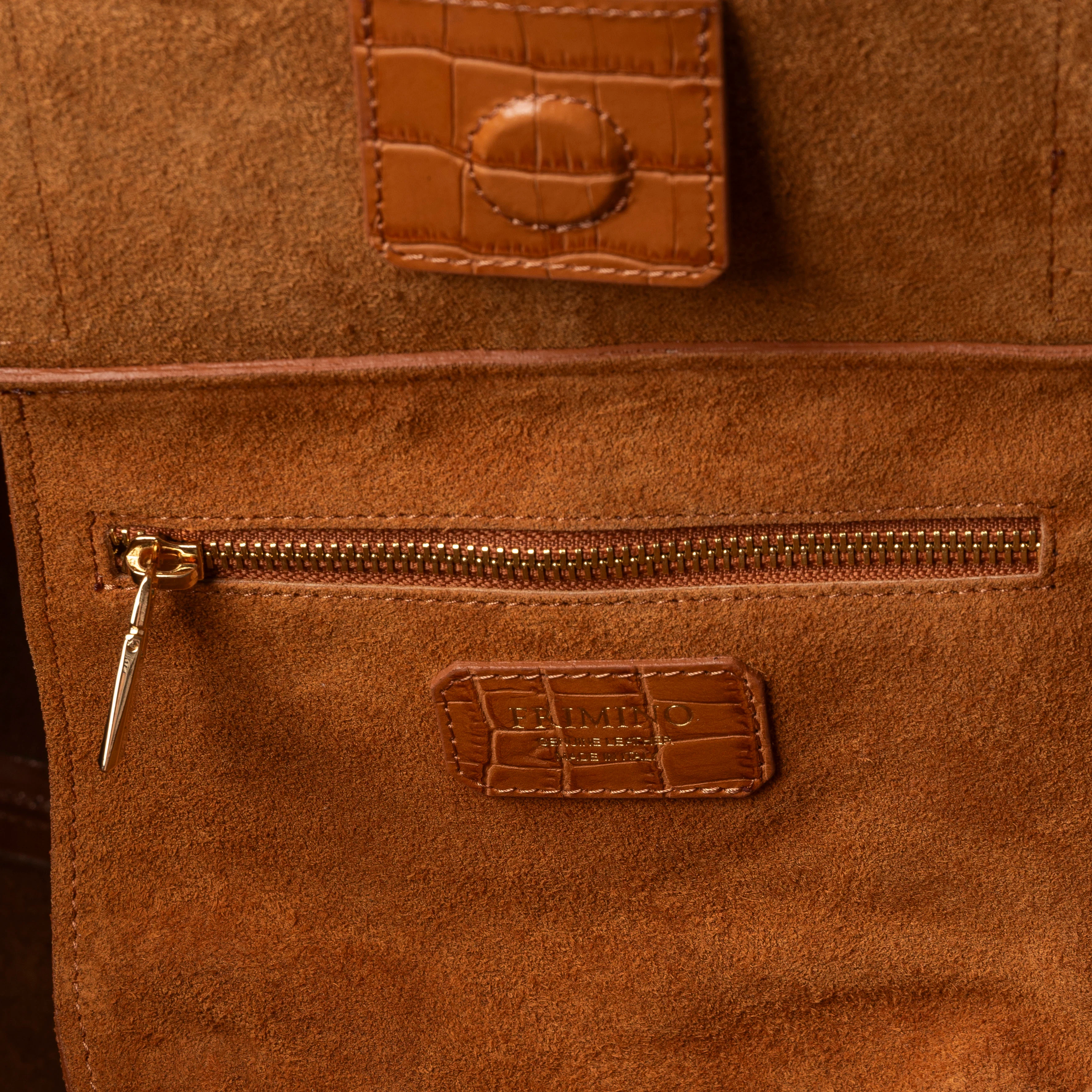 Veske Skinn Felice Tote Cognac - Image 6