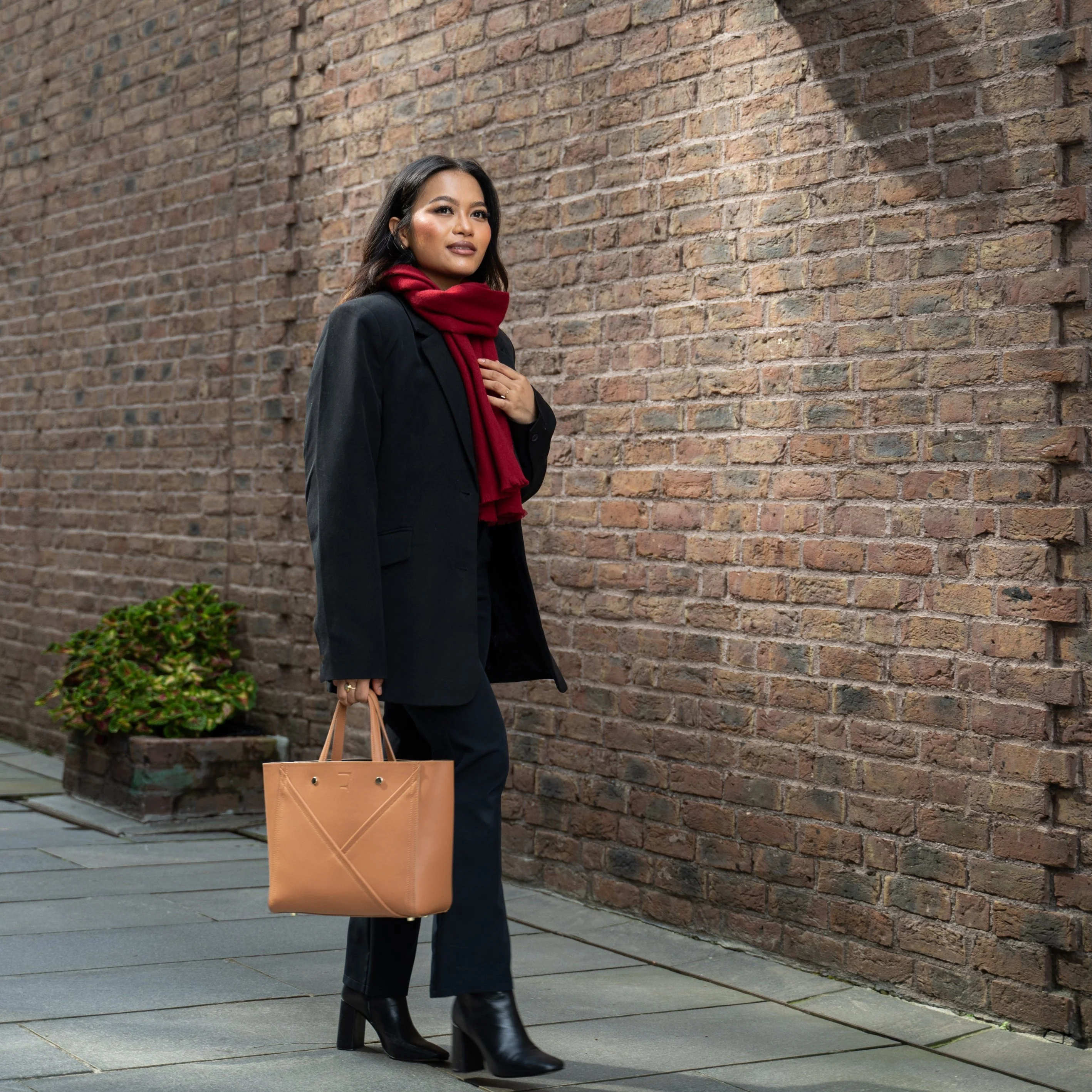 Veske Skinn Aurora Camel - Image 10