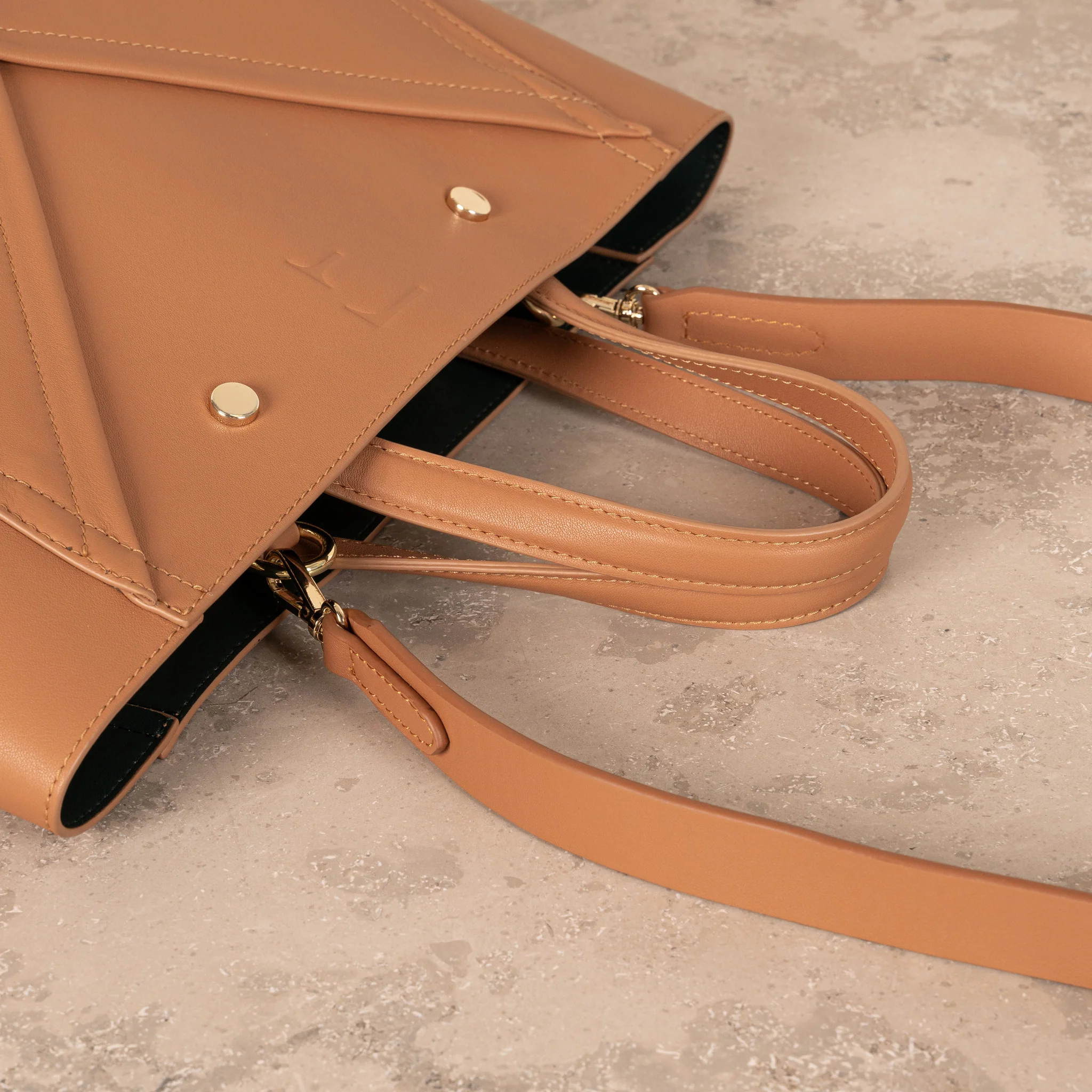 Veske Skinn Aurora Camel - Image 7