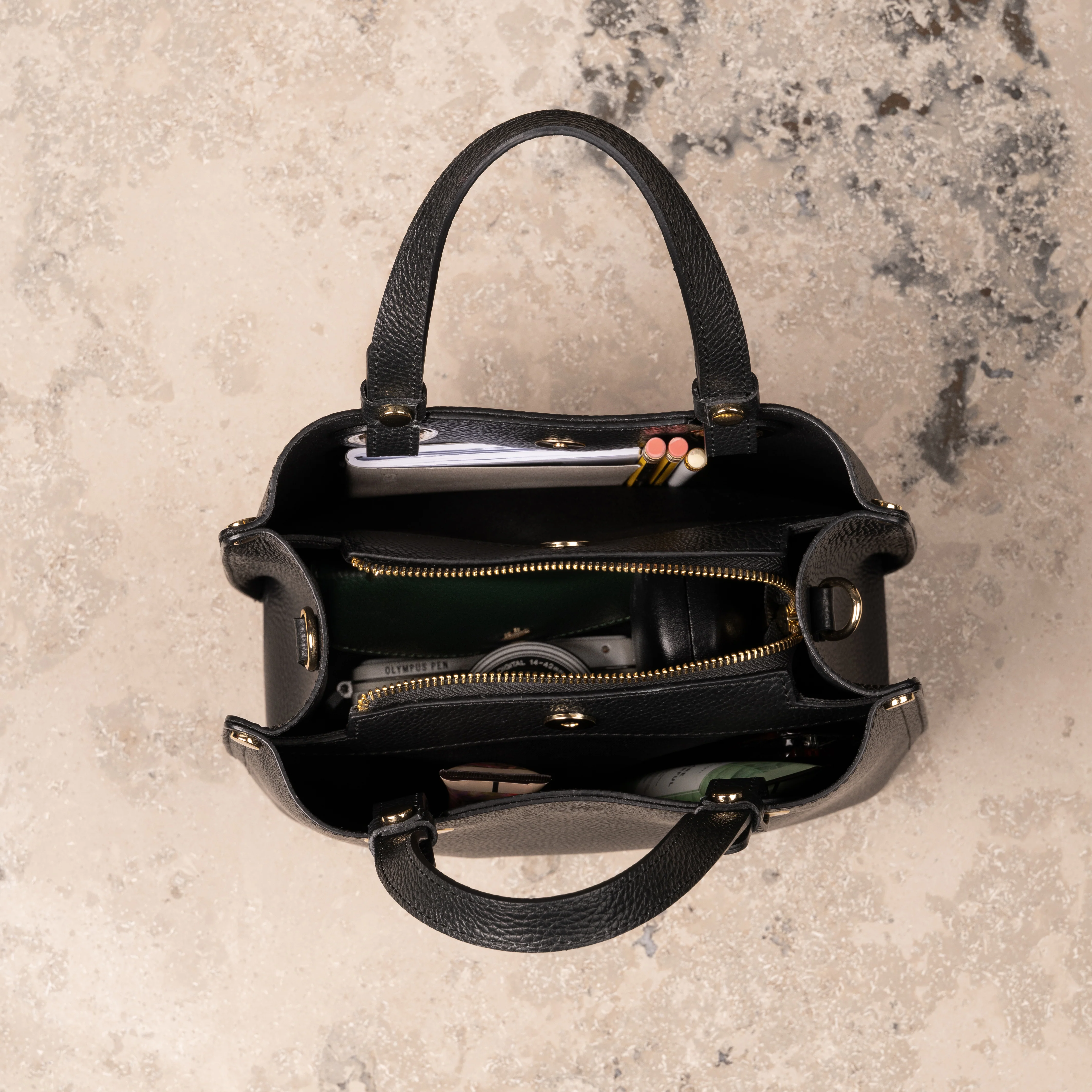 Veske Skinn Bianca Black - Image 8