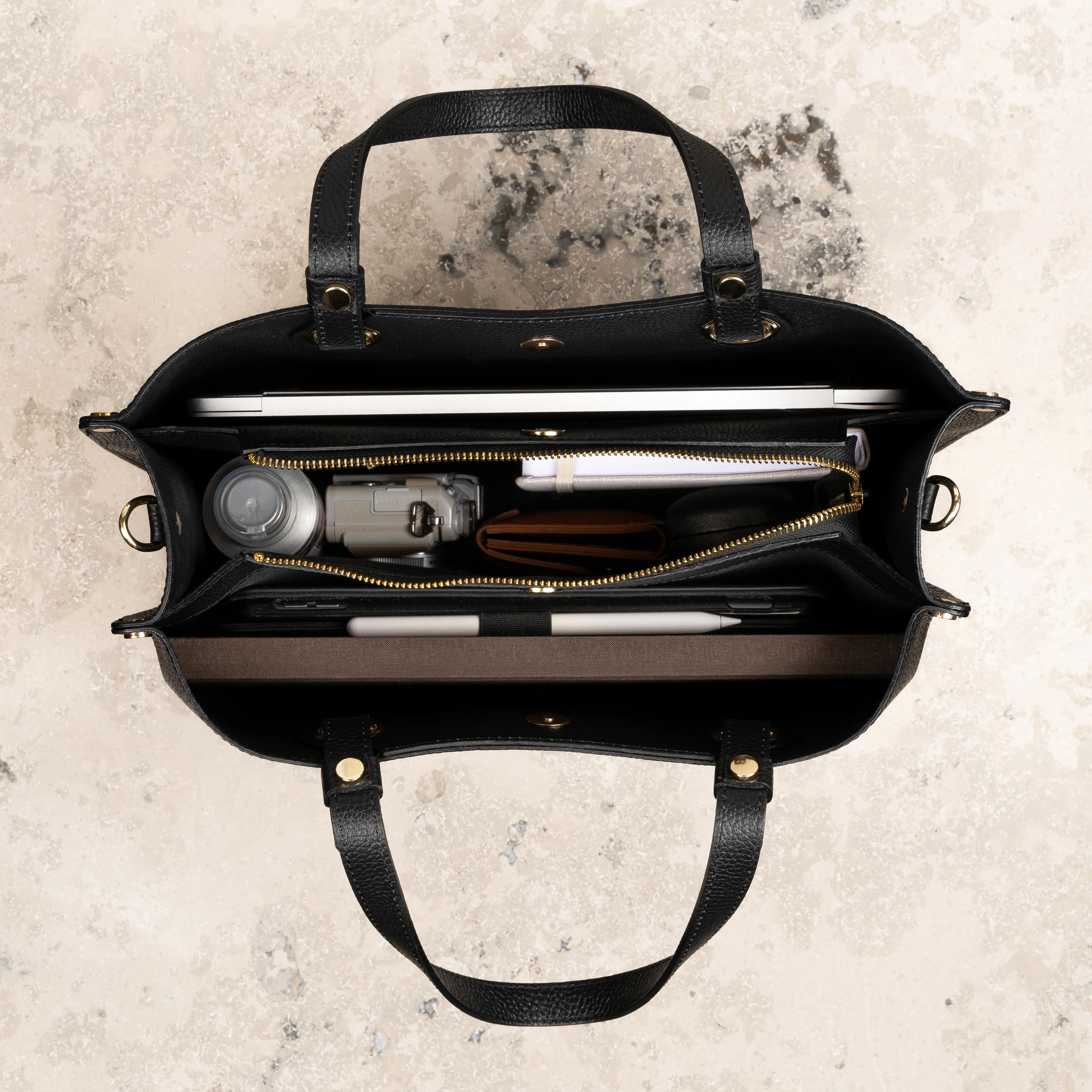 Veske Skinn Bianca Work Black - Image 8