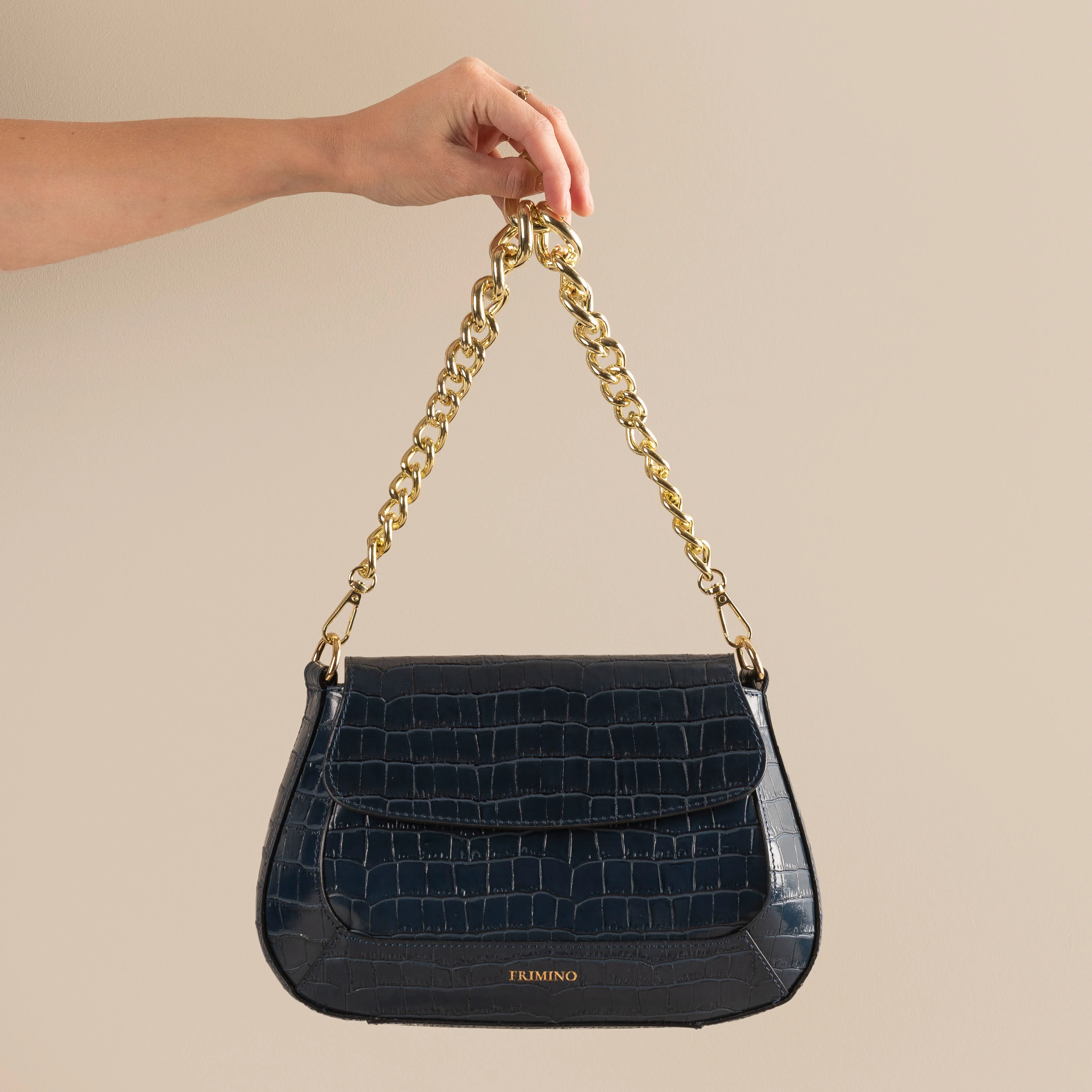 Veske Skinn Elena Blue - Image 3