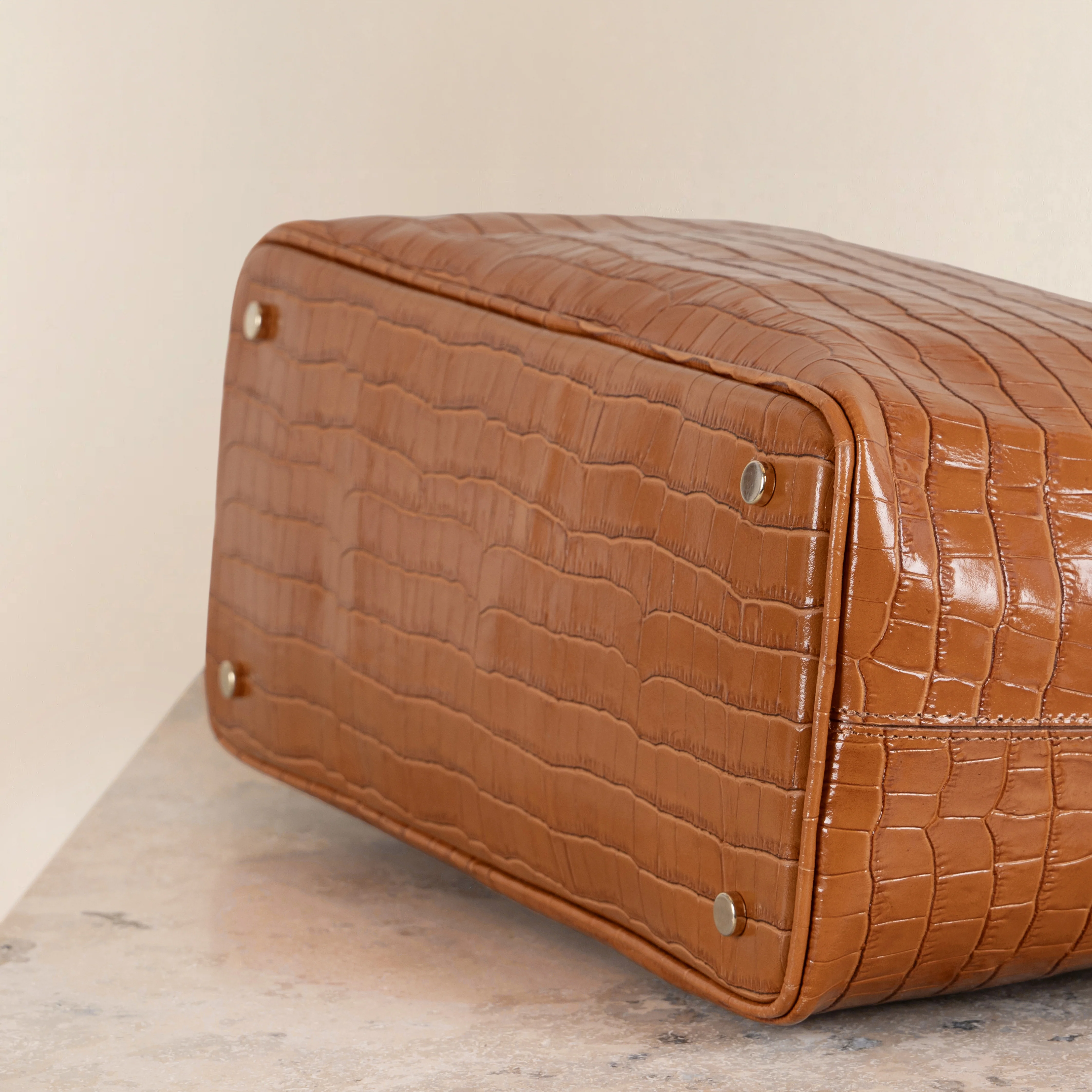 Veske Skinn Felice Work Cognac - Image 7