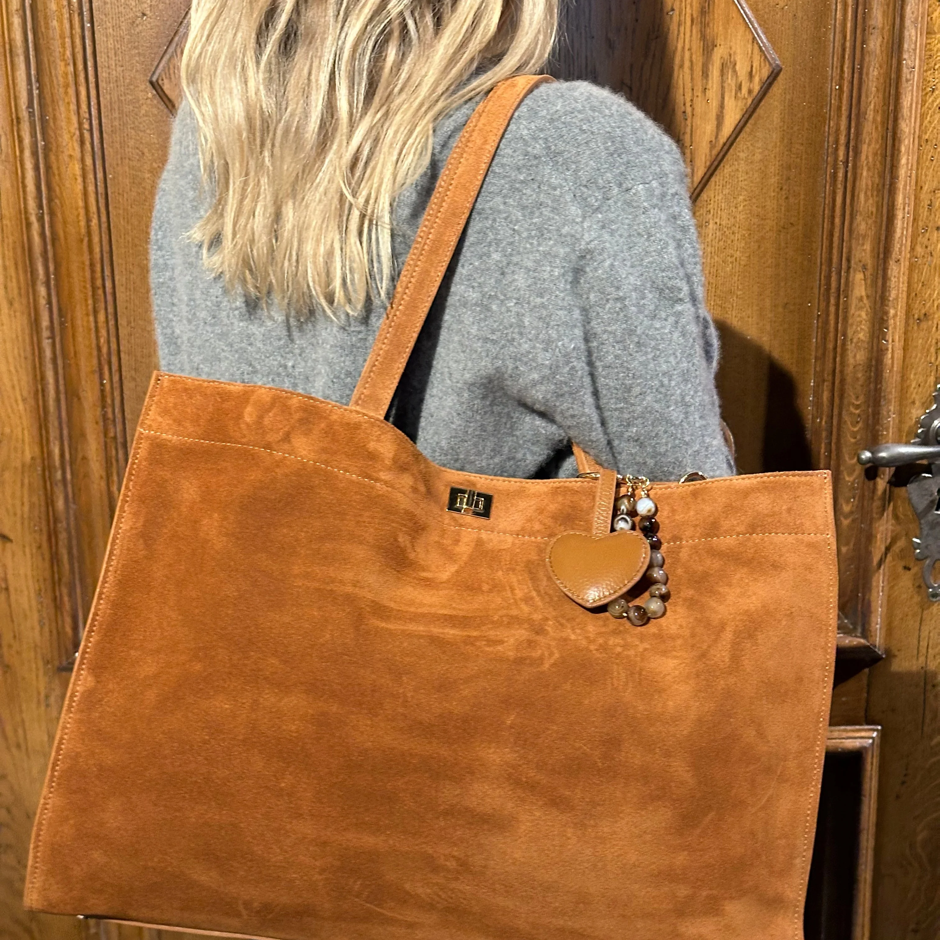 Veske Skinn Sienna Tote Cognac - Image 9