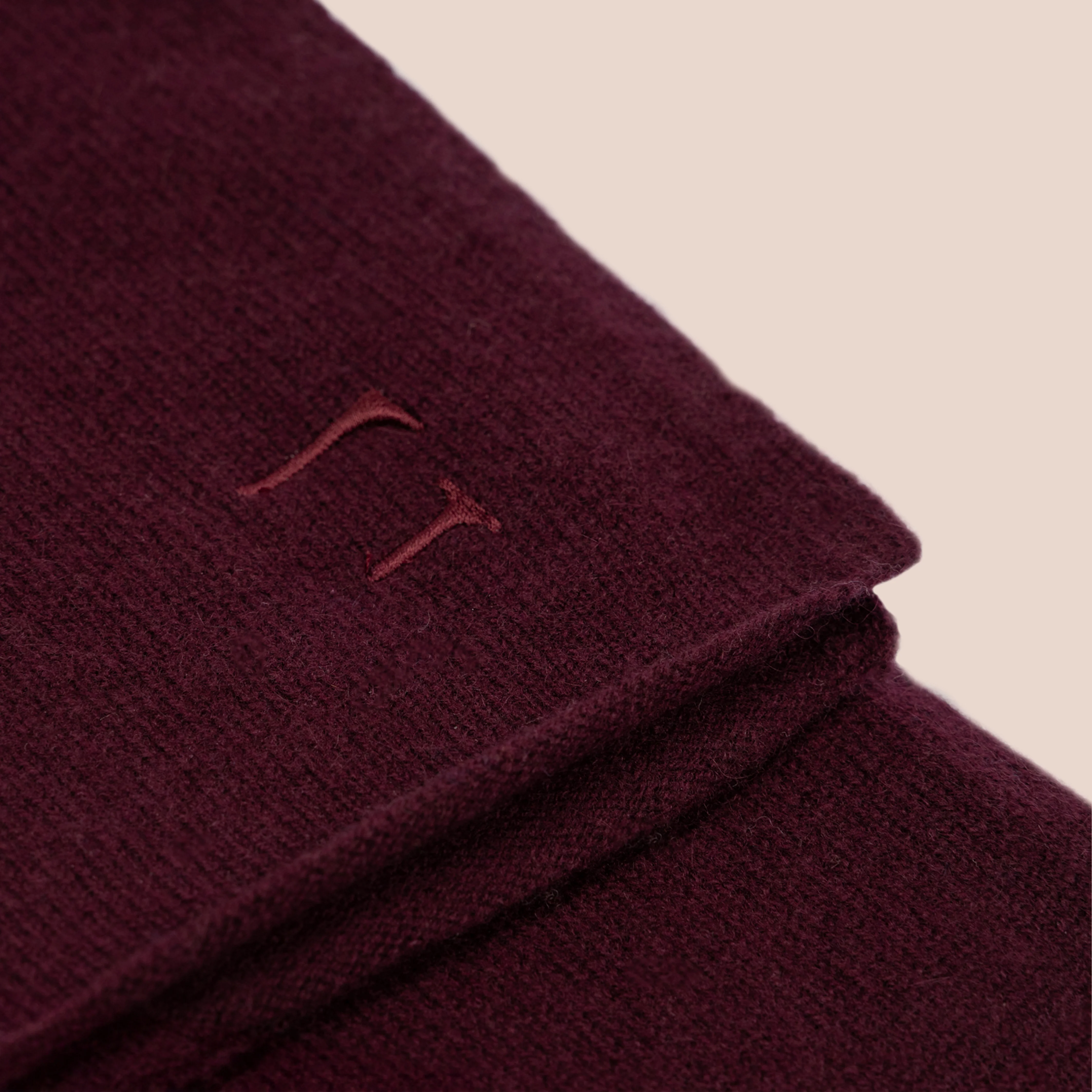 Kashmirskjerf Lyon Burgundy - Image 3