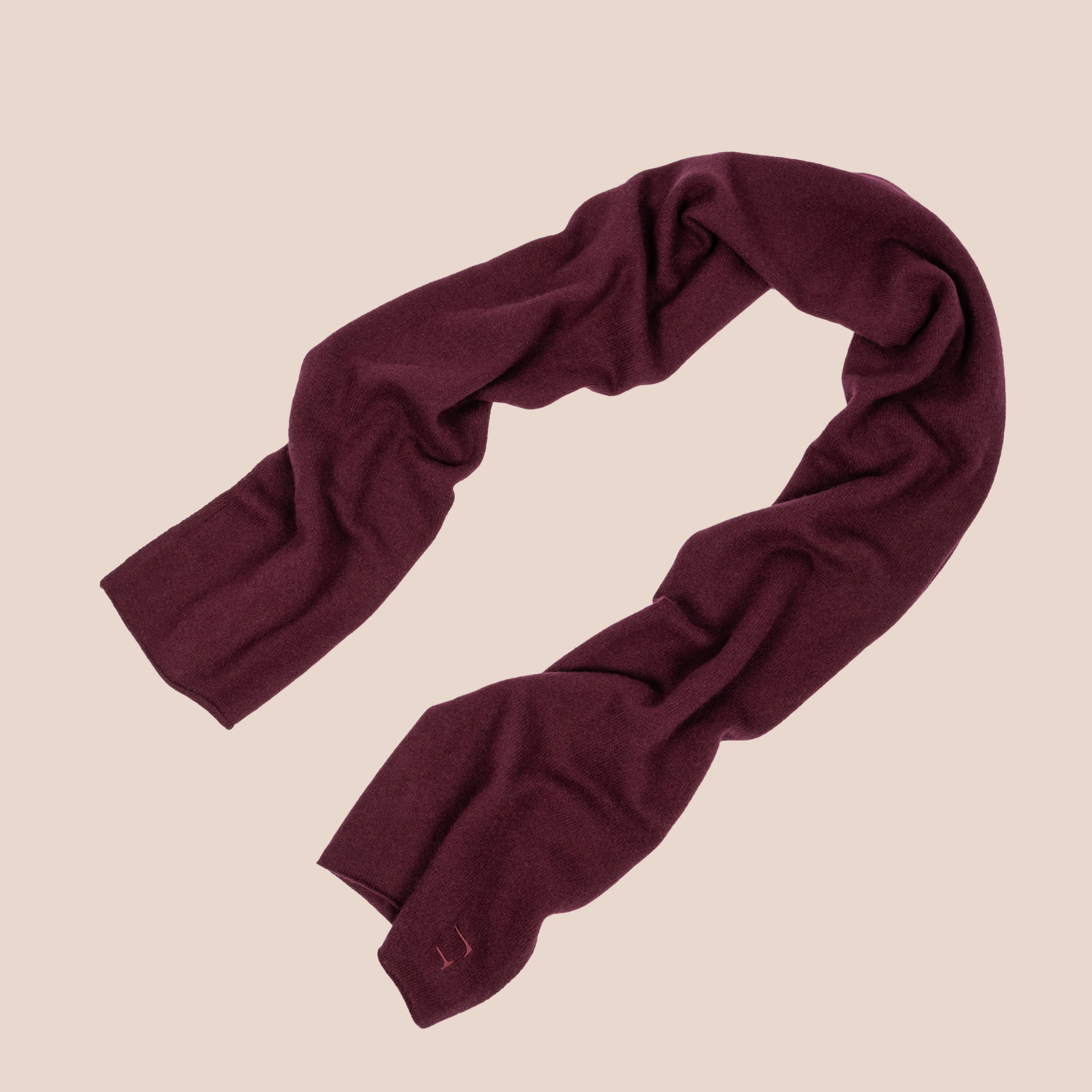 Kashmirskjerf Lyon Burgundy - Image 4