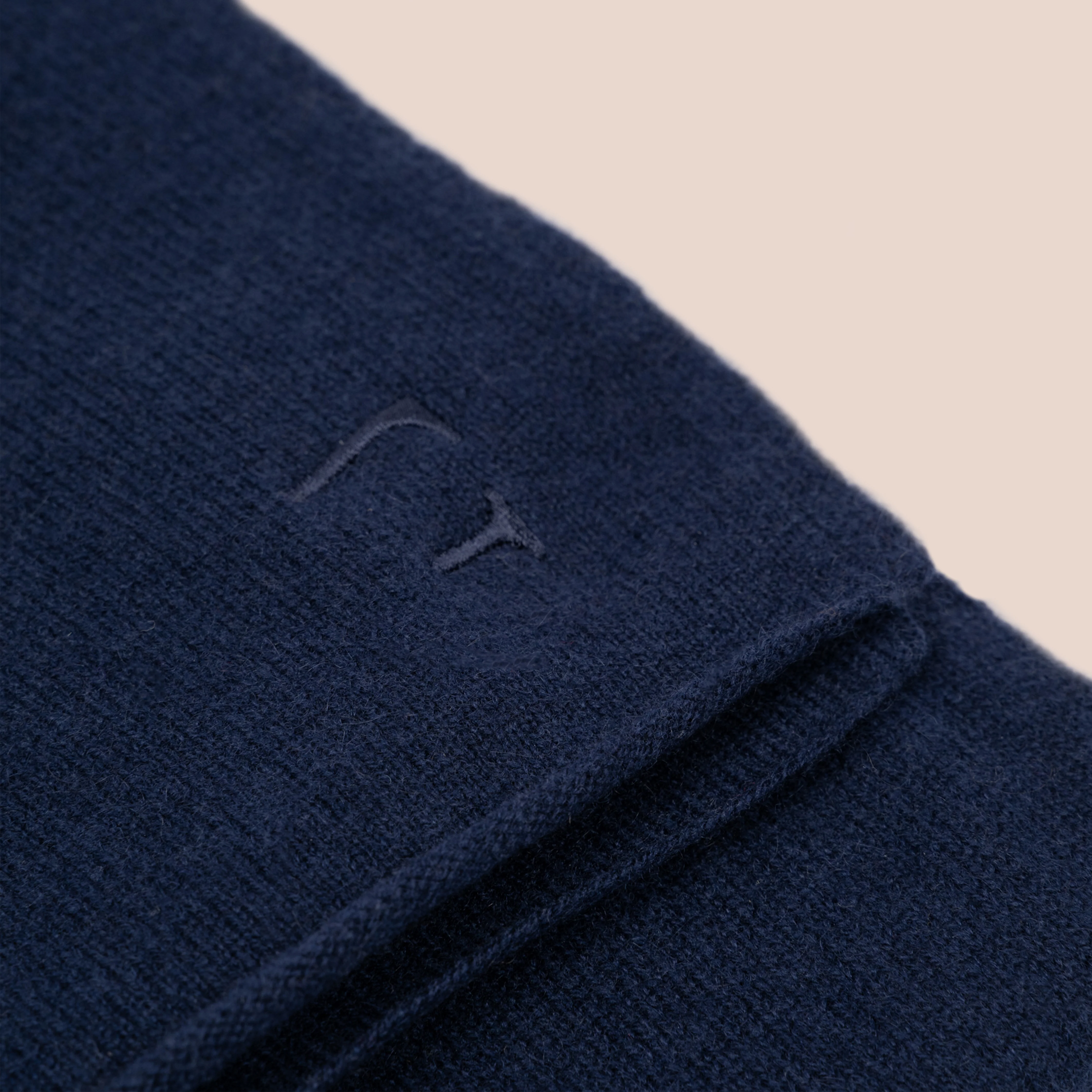 Kashmirskjerf Lyon Navy Blue - Image 5