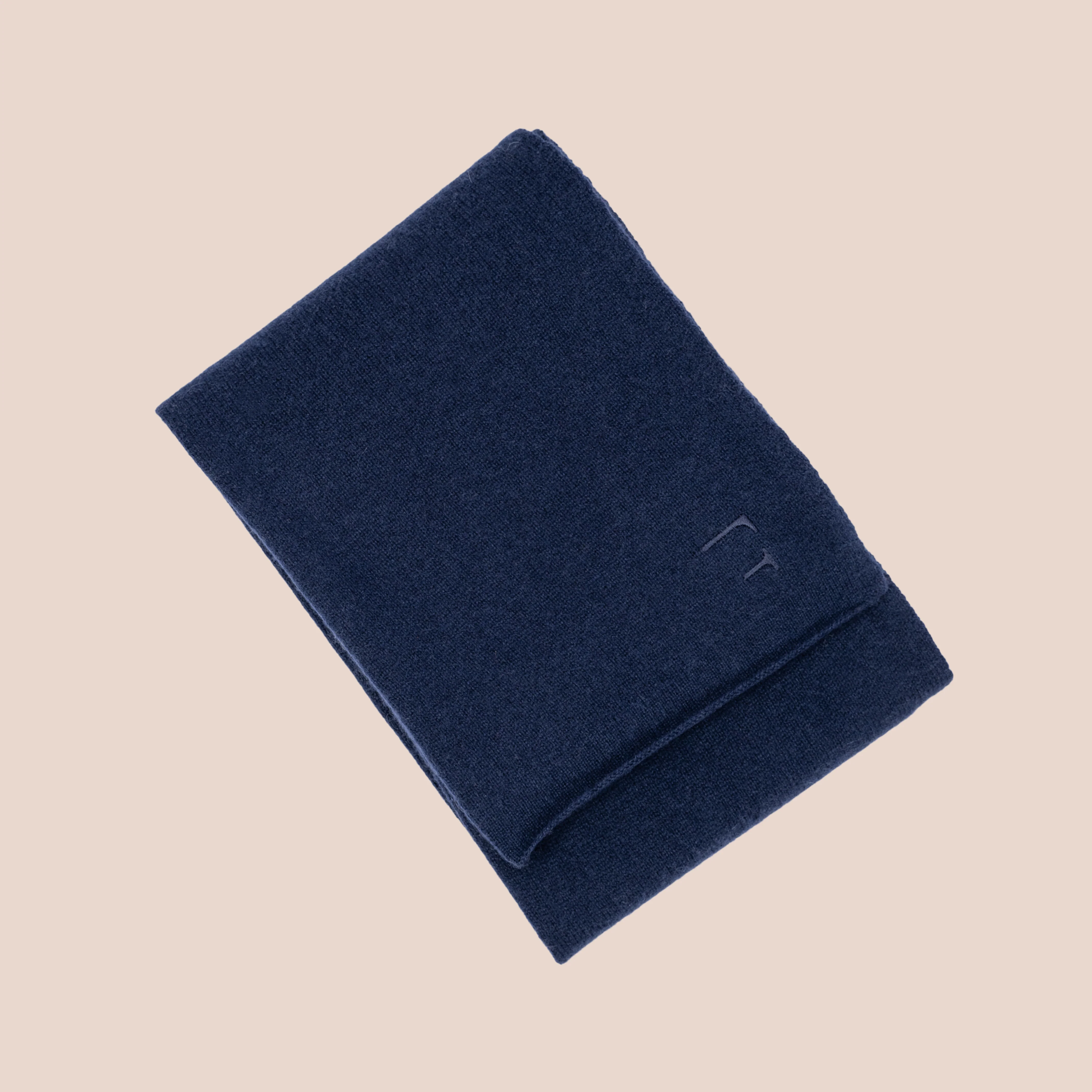 Kashmirskjerf Lyon Navy Blue - Image 7