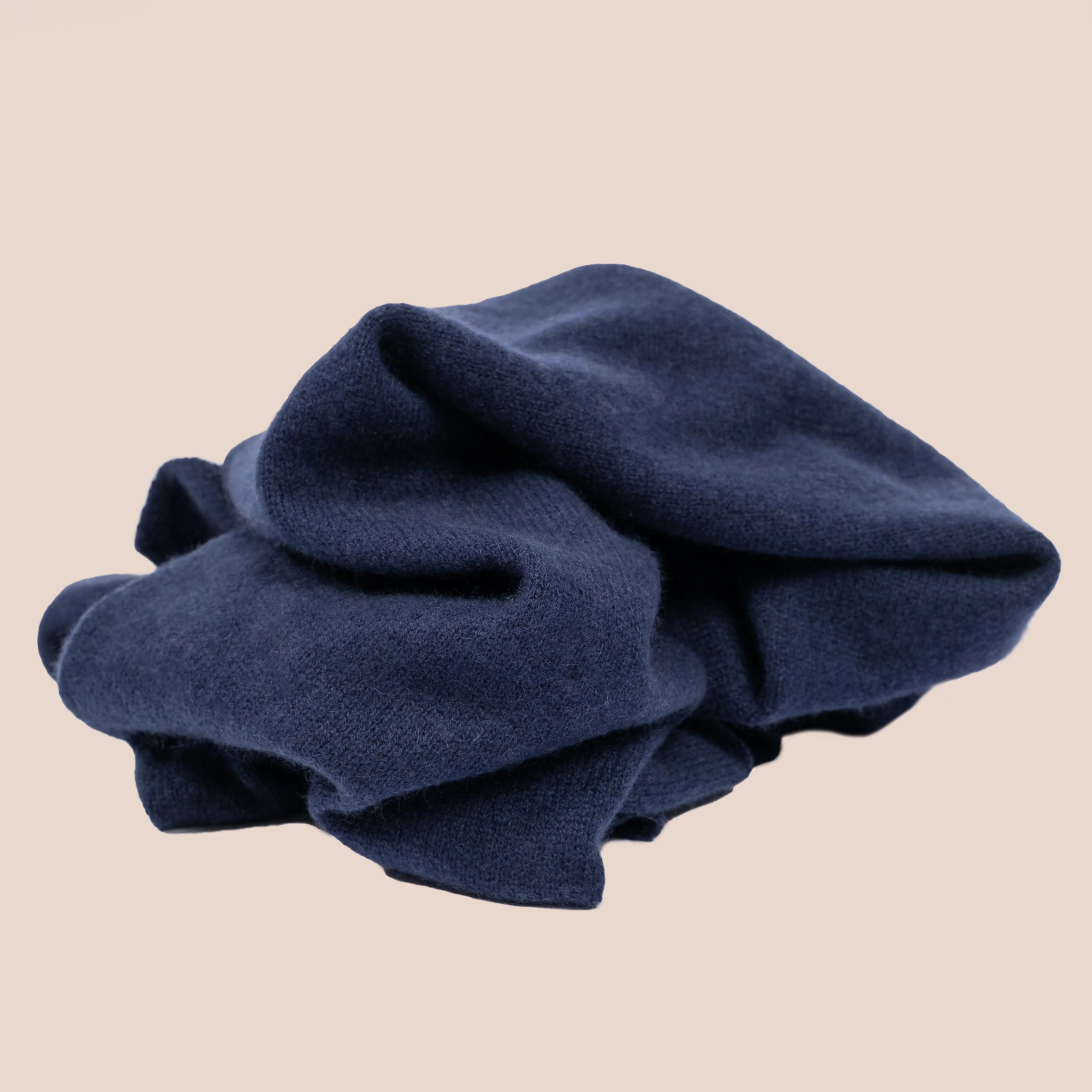 Kashmirskjerf Lyon Navy Blue - Image 8