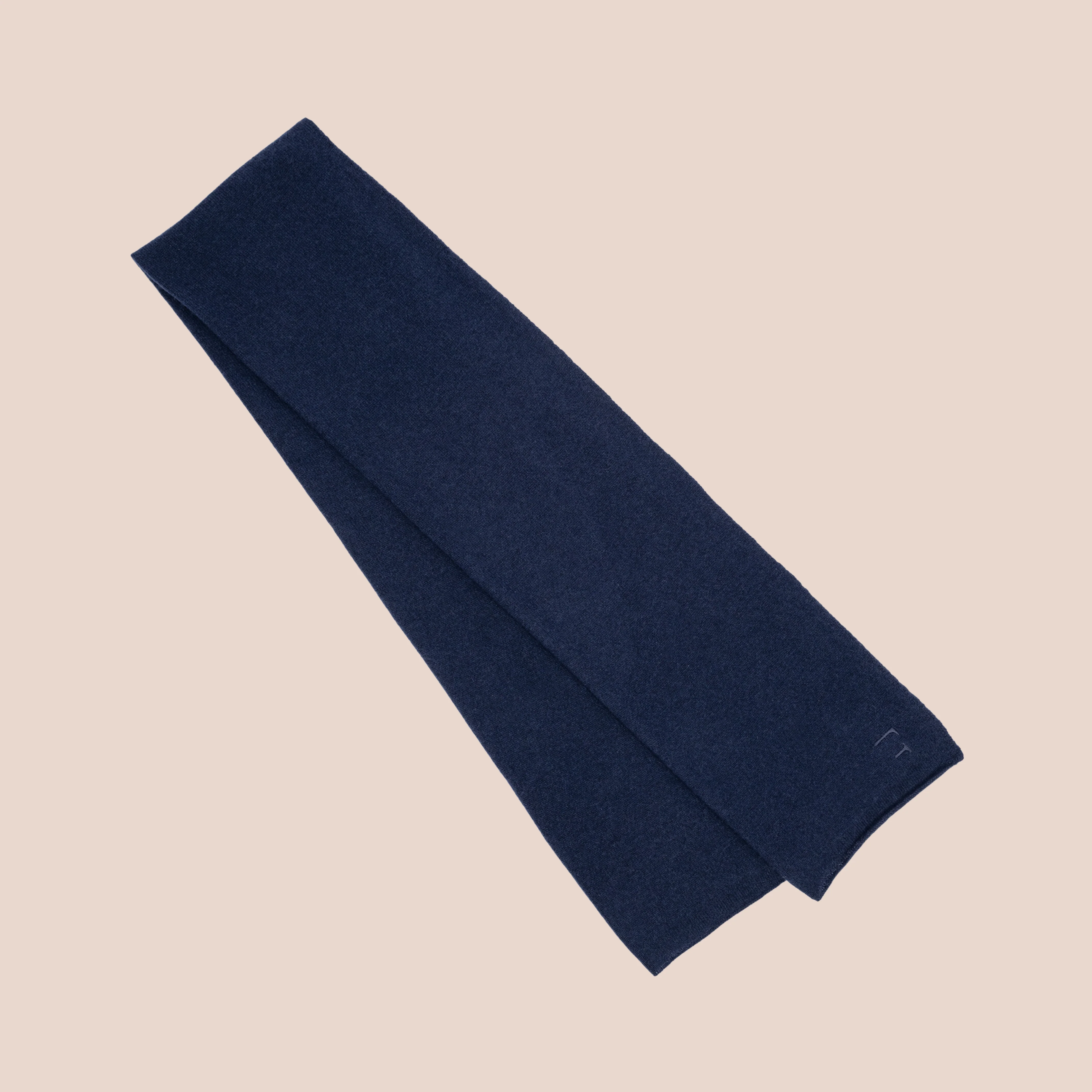 Kashmirskjerf Lyon Navy Blue - Image 9