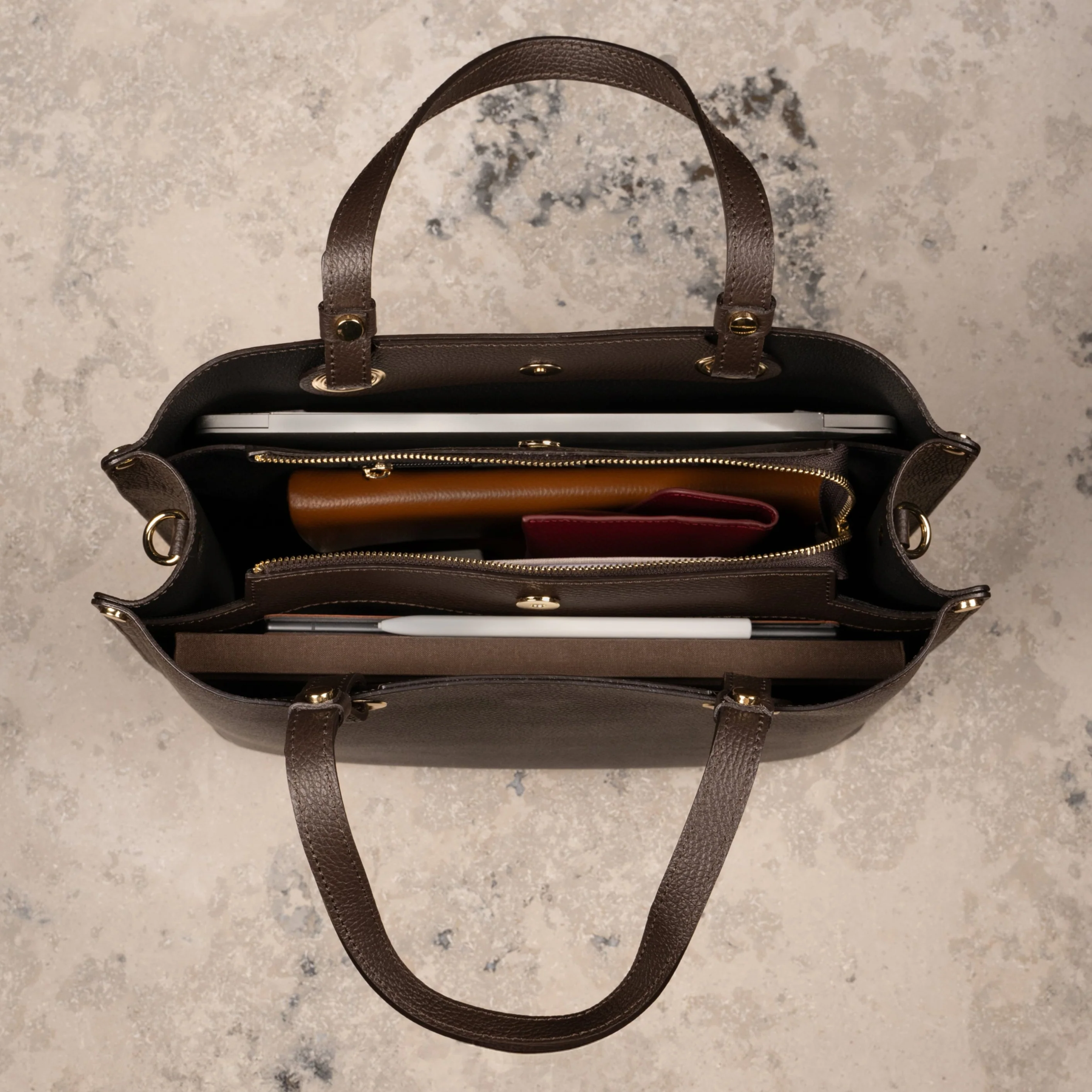 Veske Skinn Bianca Work Brown - Image 7