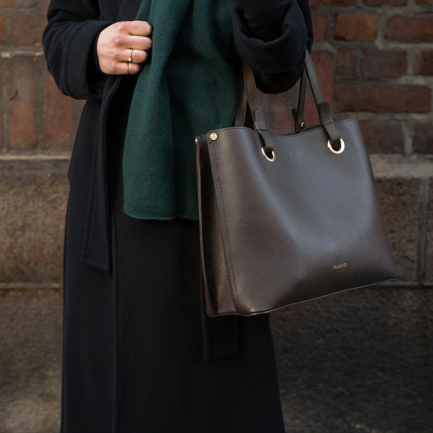 Veske Skinn Bianca Work Brown - Image 8